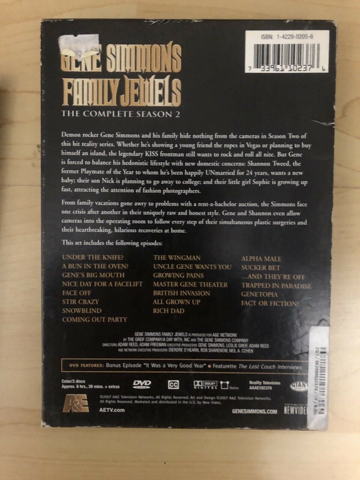 Gene Simmons' Family Jewels : Season 1 & 2 (DVD, Set)