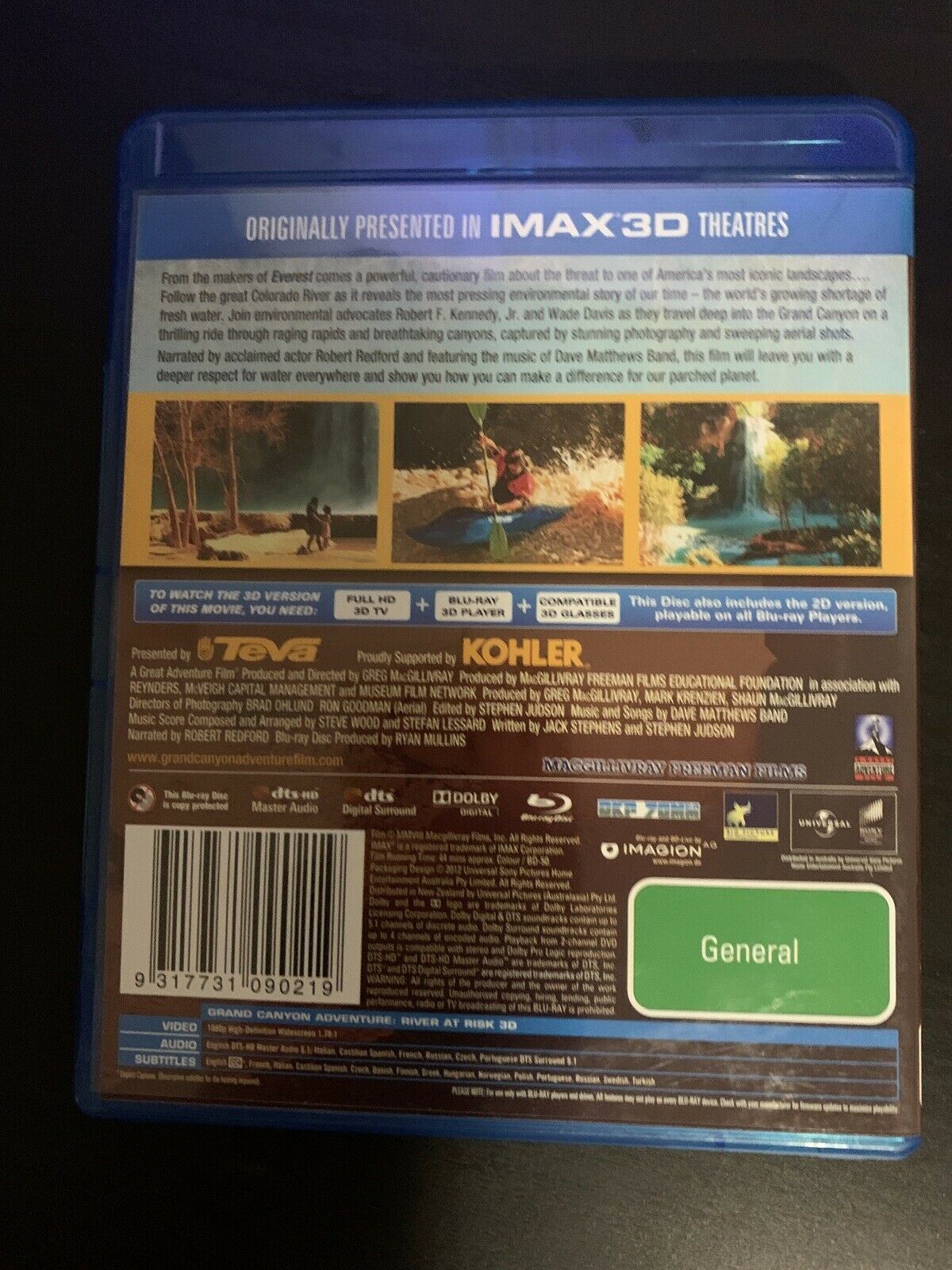 Imax - Grand Canyon Adventure - River At Risk (Bluray 3D, 2012)