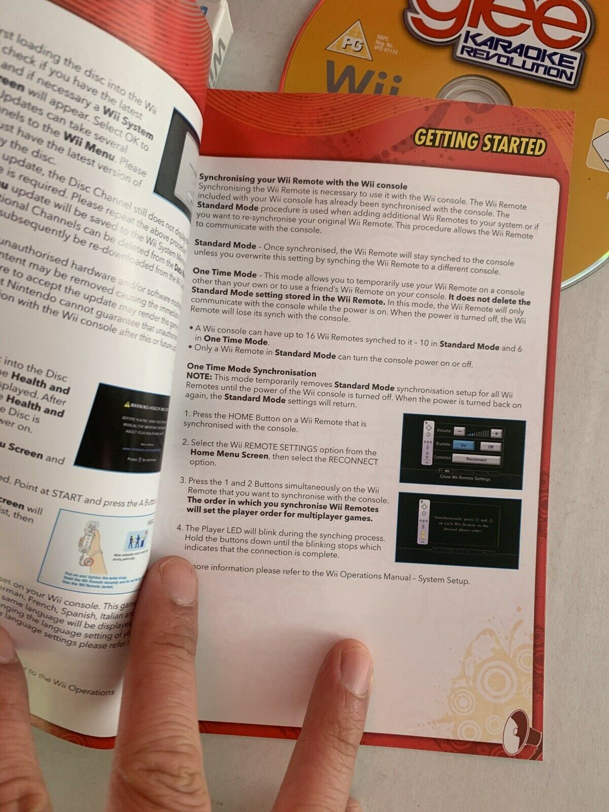 Glee Karaoke Revolution (Nintendo Wii PAL) Complete With Manual