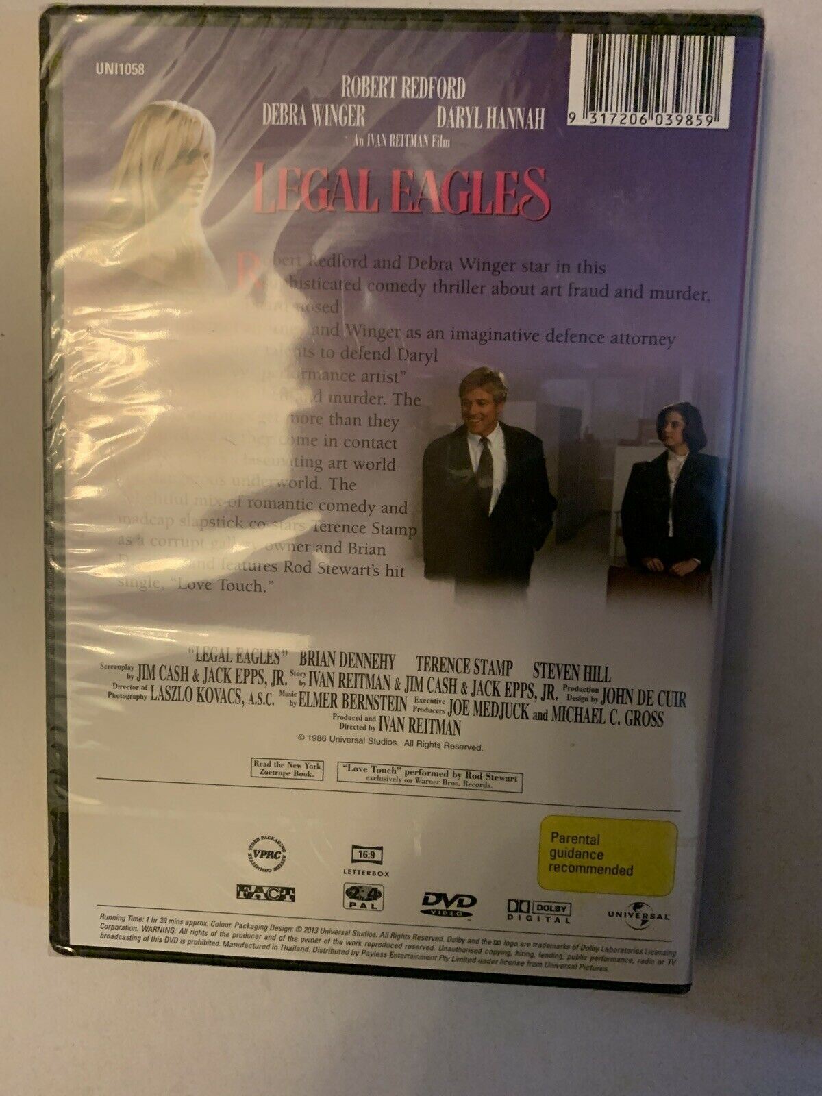 *New & Sealed* Legal Eagles (DVD, 1986) Robert Redford, Daryl Hannah Region 2,4