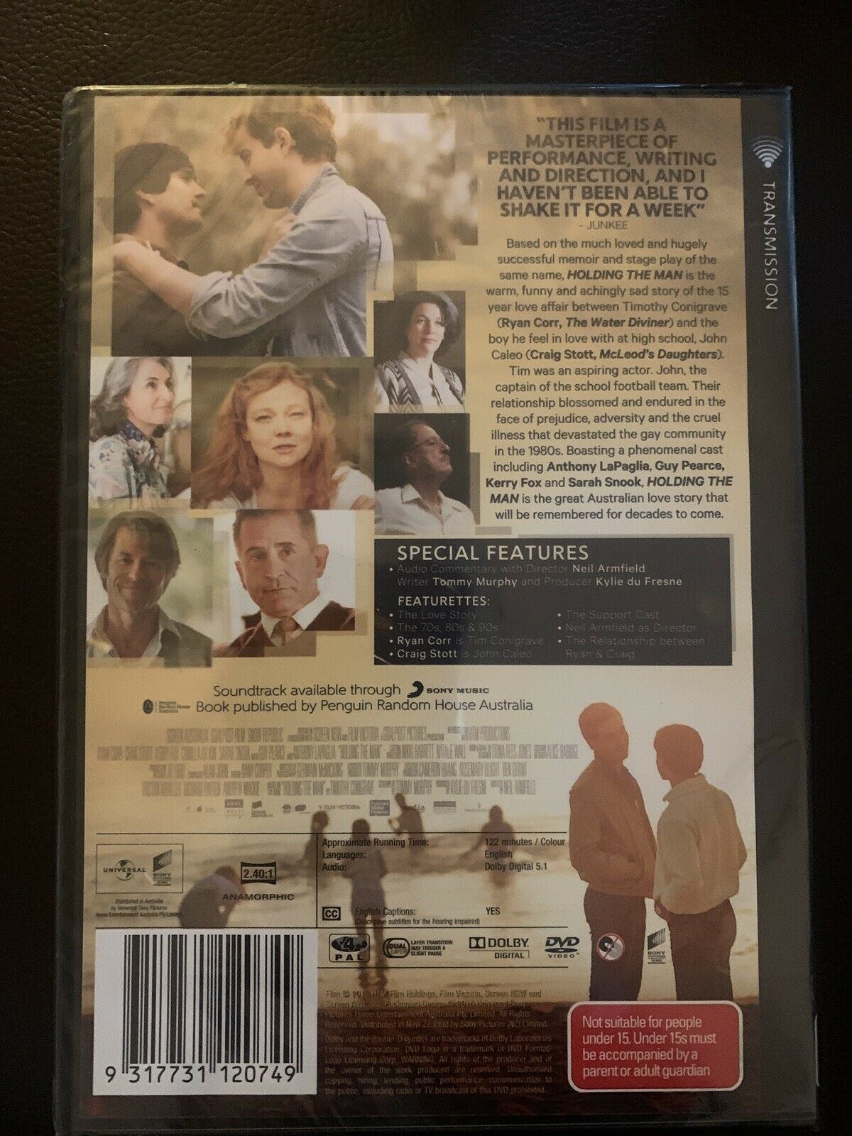 *New Sealed* Holding The Man (DVD, 2016) Region 4 - Ryan Corr, Sarah Snook