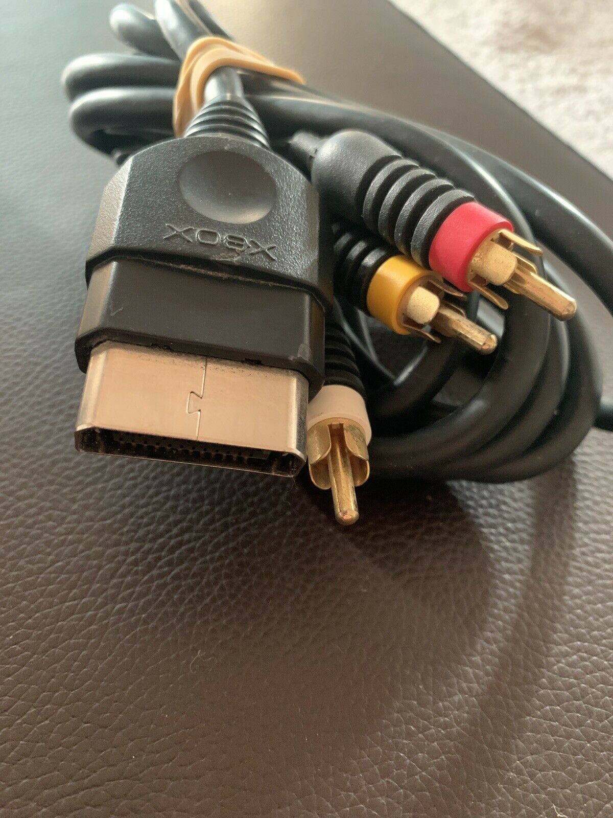 Genuine XBox Original AV Cable and Power Cord *Free Post* Aussie Seller