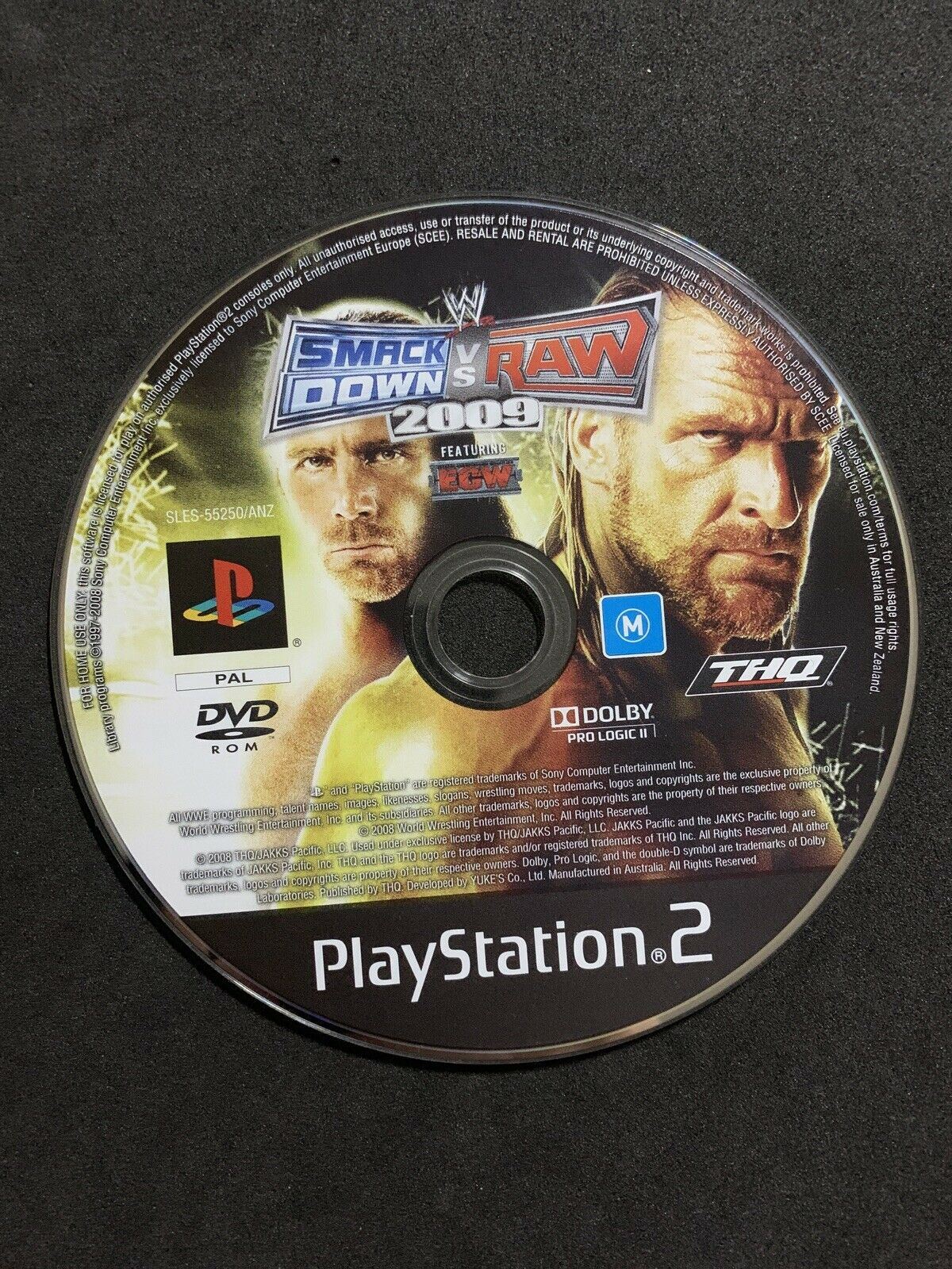 Smackdown vs Raw 2009 Playstation 2 PS2 with Manual PAL