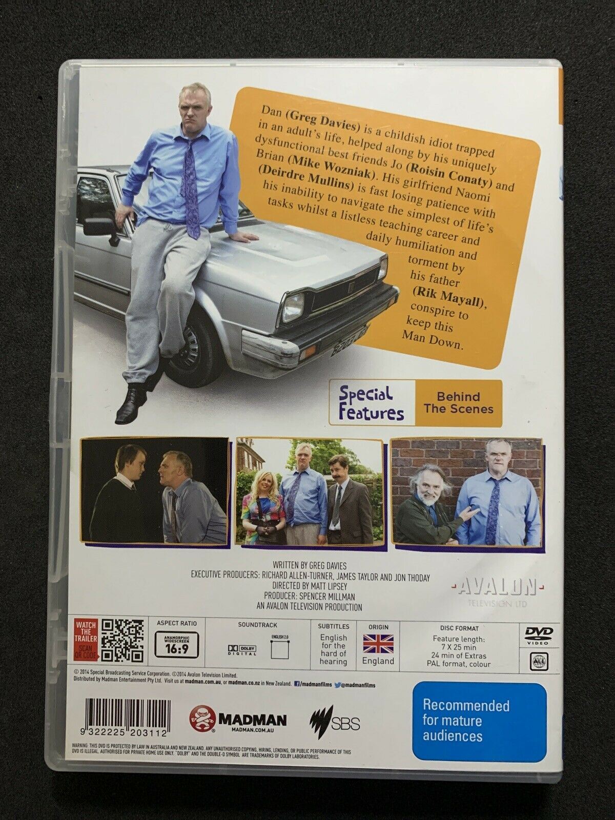 Man Down : Series 1 (DVD, 2015) Greg Davies. Region Free