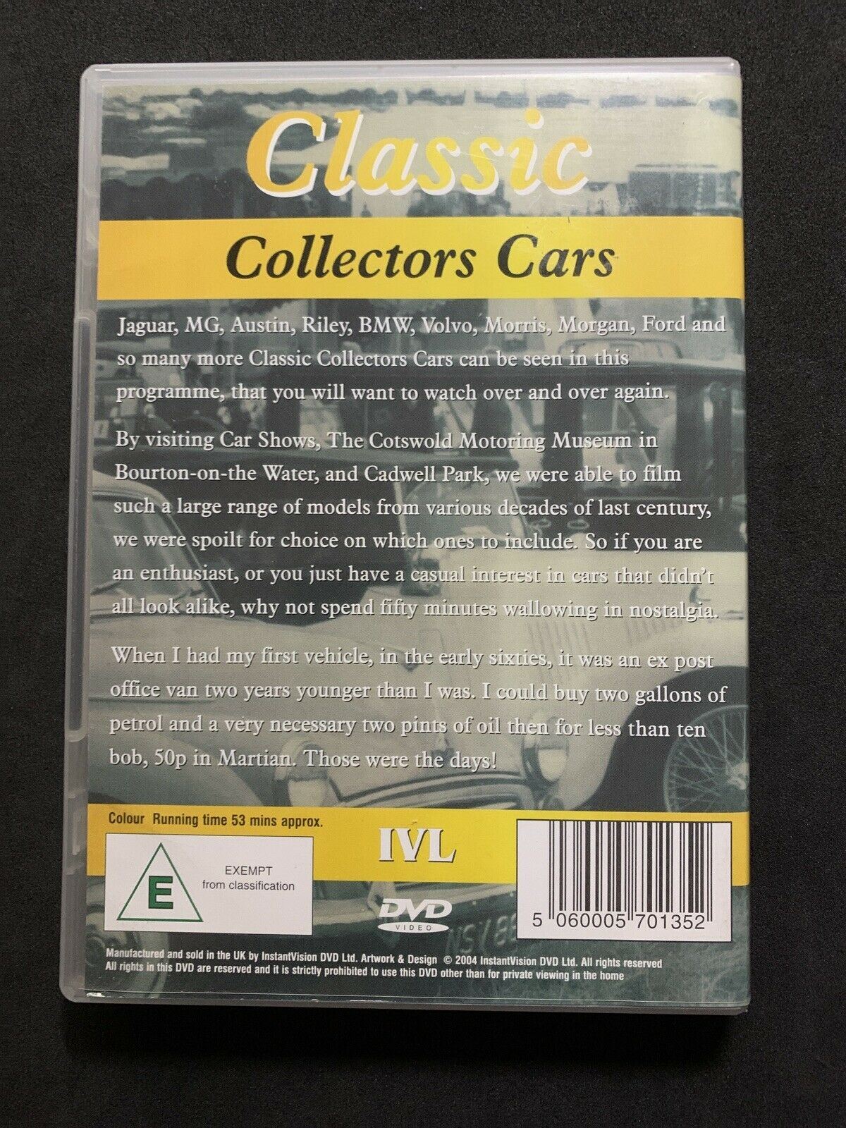 Classic Collectors - Cars - Jaguar, MG, Austin, BMW, Volvo (DVD, 2004)