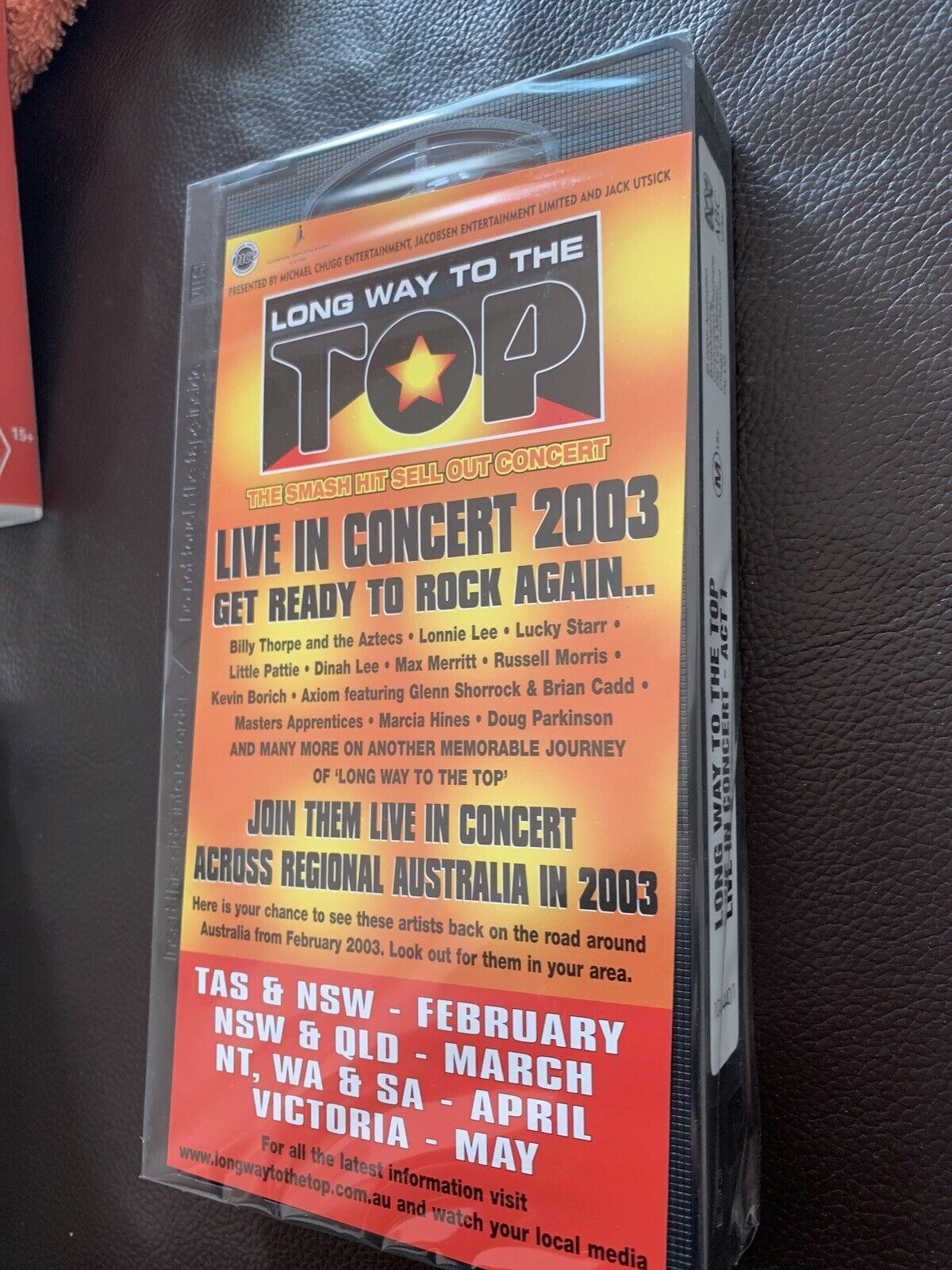 A Long Way To The Top, Live In Concert, Acts 1 & 2, VHS PAL Aussie Rock & Roll