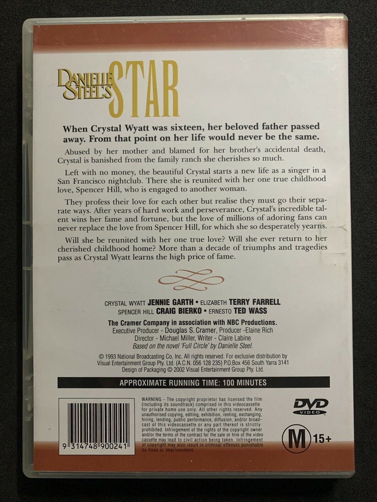 Danielle Steel's - Star (DVD, 1993) Jennie Garth