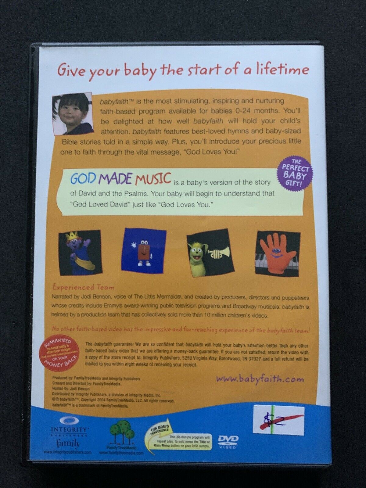 Baby Faith God Made Music 0-24 Months - Love, Learning & Faith DVD Vol.3