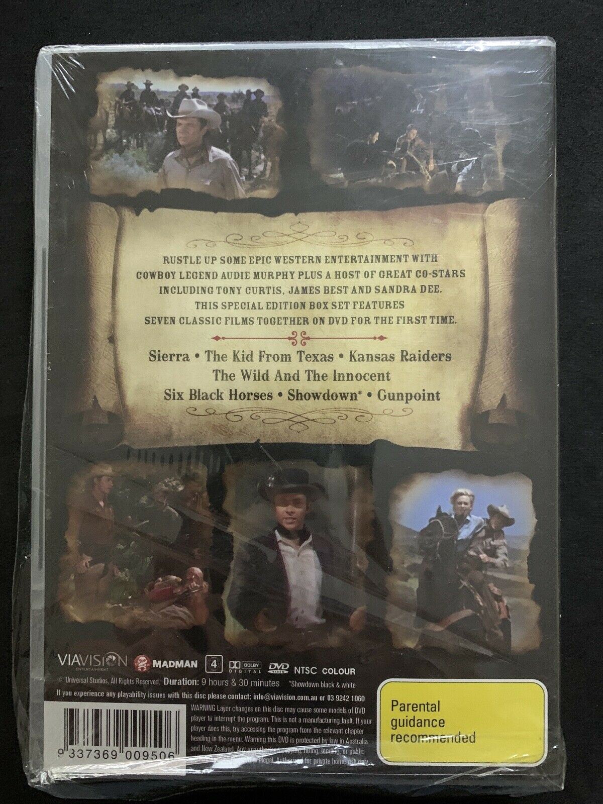 *Brand New* Audie Murphy - Man Of The West Collection (DVD, 2016, 7-Disc Set)