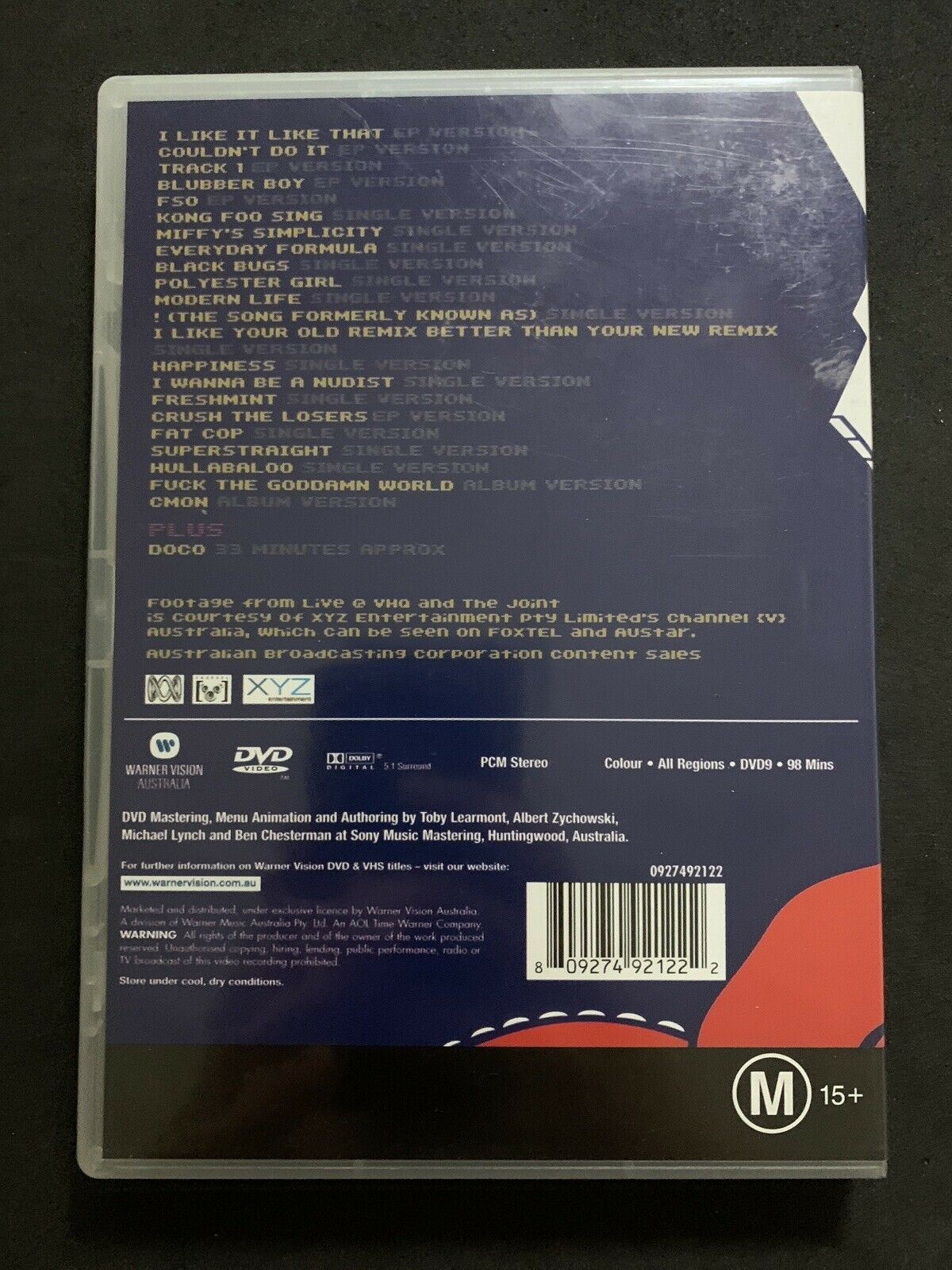 REGURGITATOR - Jingles (Music Videos etc) Best Of + Doco DVD Exc Cond!