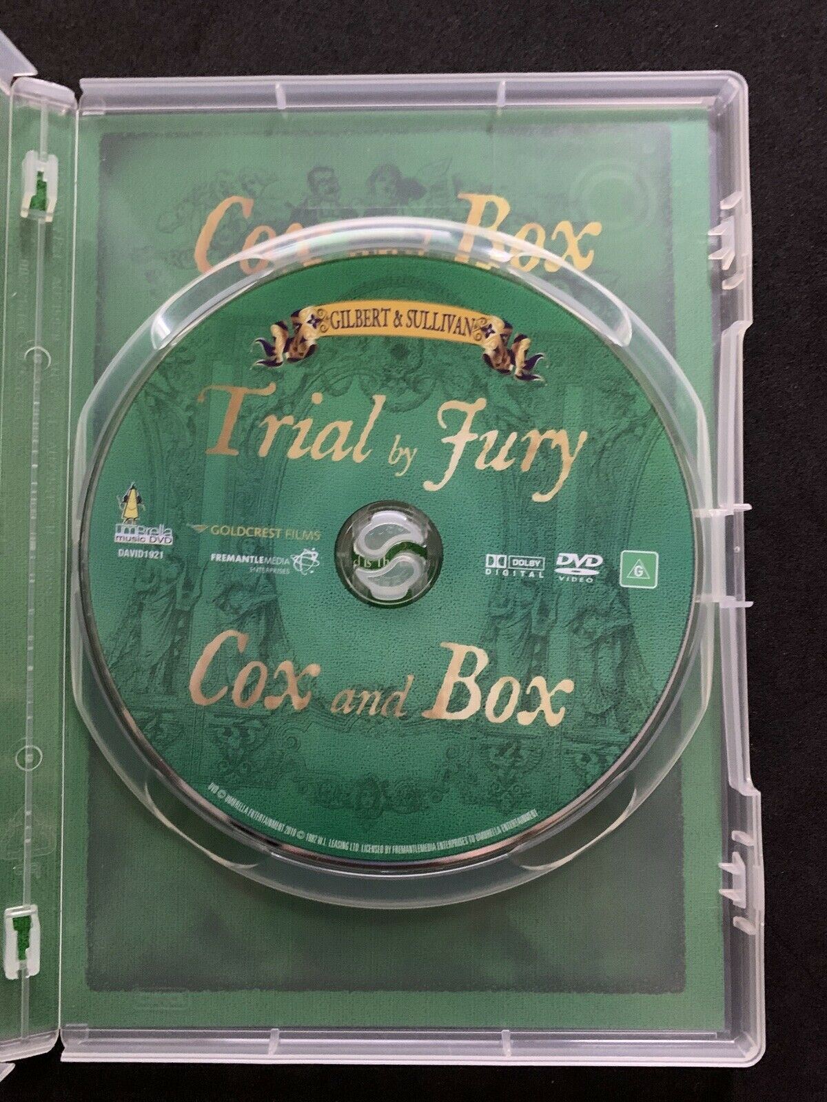 Gilbert & Sullivan - Trial By Fury & Cox and Box (DVD,1984) Frankie Howerd