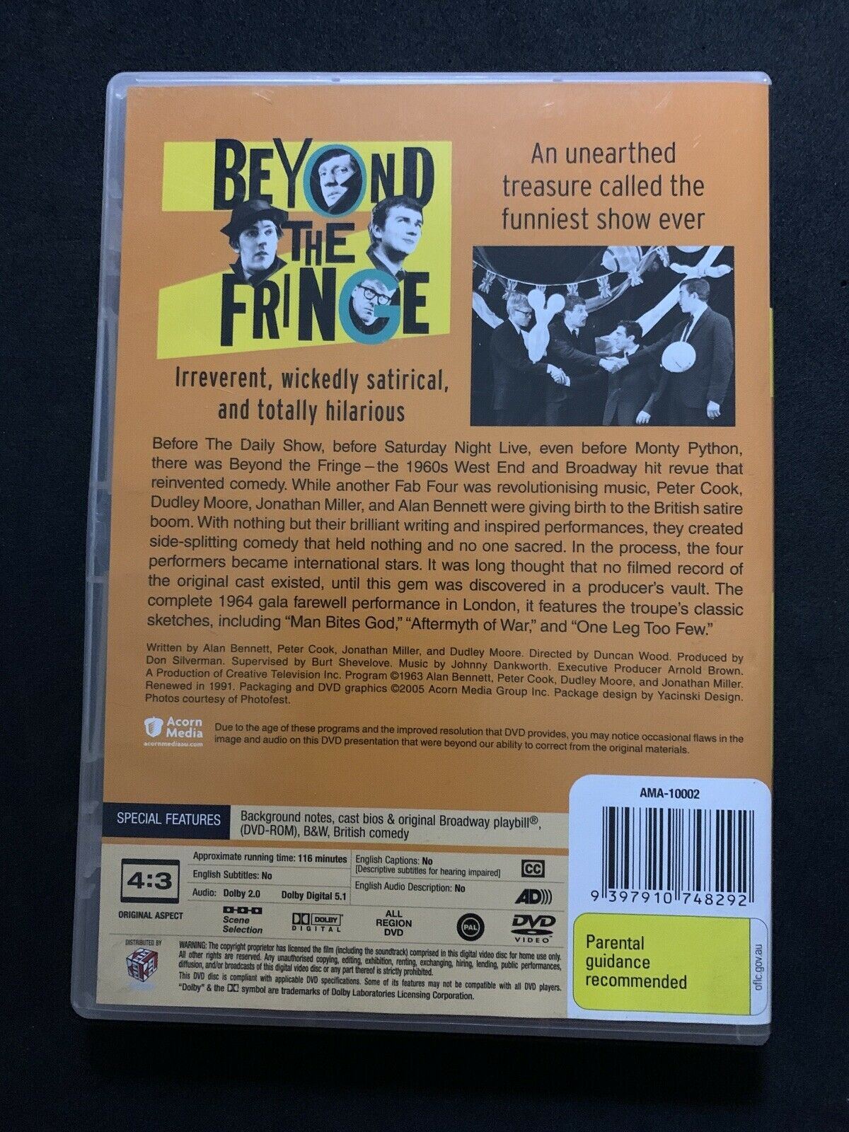 Beyond The Fringe (DVD, 1964) Alan Bennett, Peter Cook, Dudley Moore -All Region
