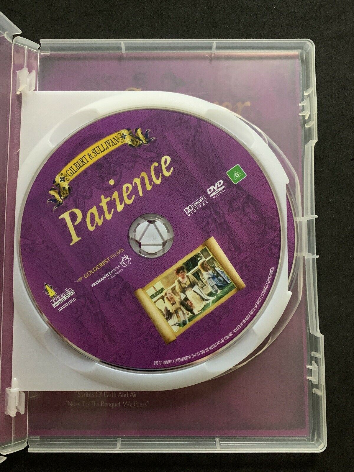 Gilbert & Sullivan Patience & The Sorcerer (DVD) Region 4