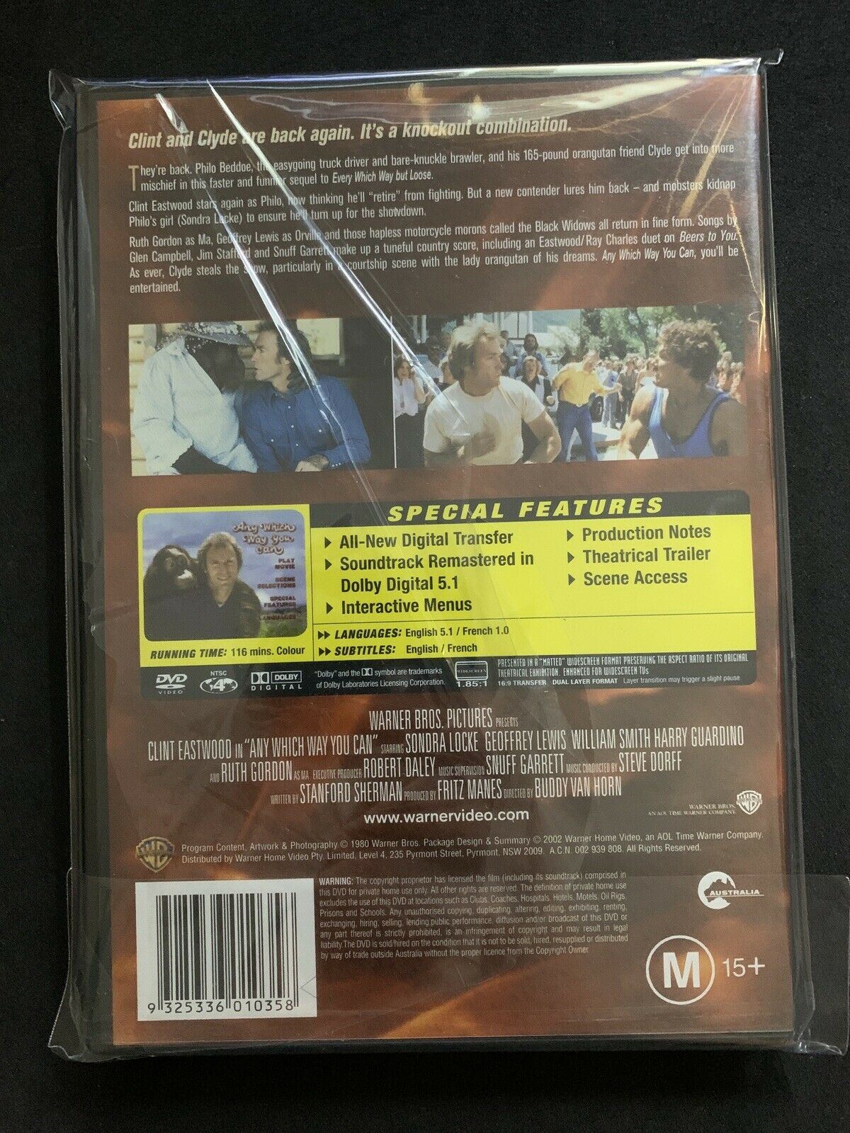 *New Sealed* Any Which Way You Can (DVD, 1980) Clint Eastwood