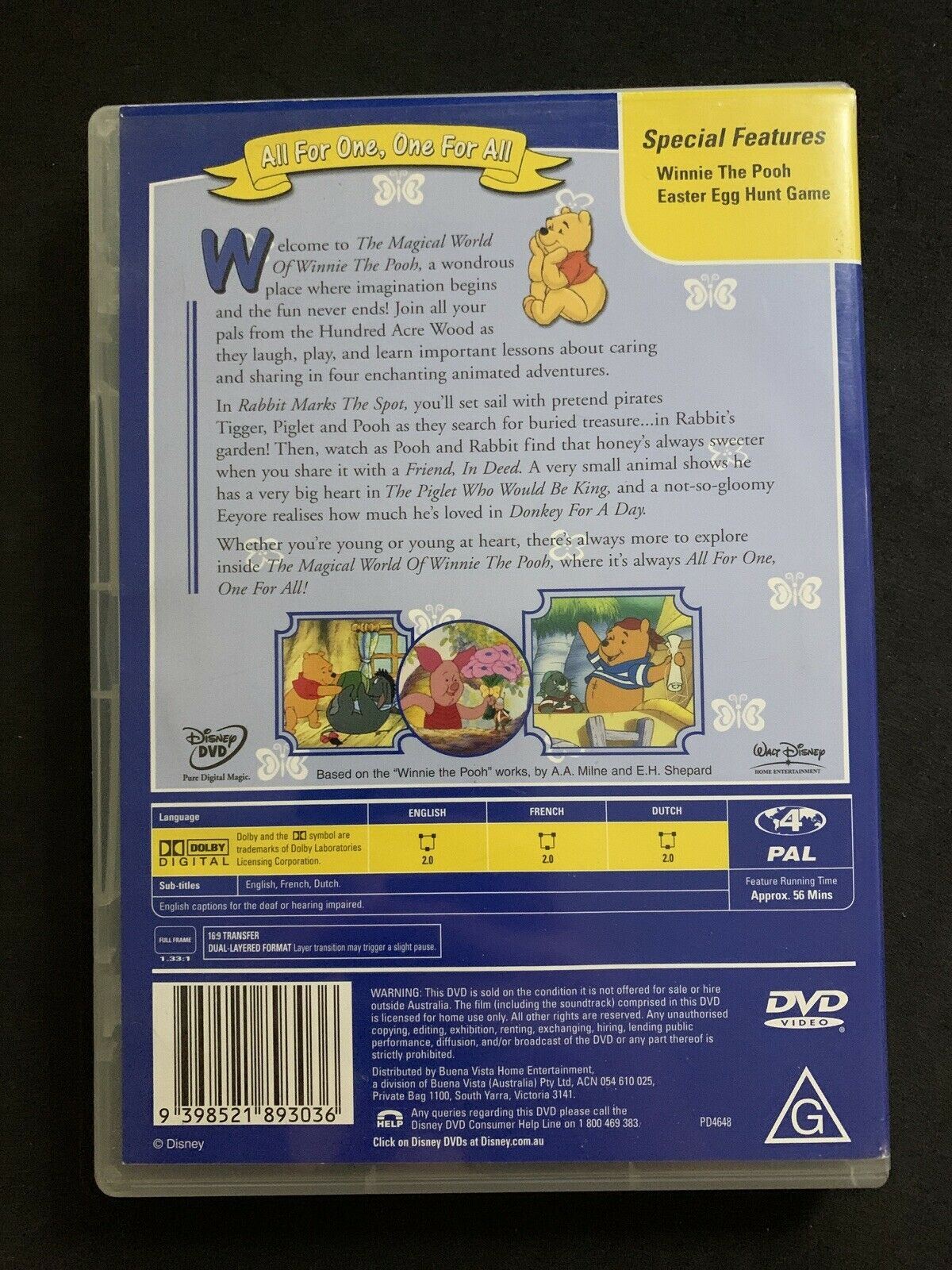 The Magical World Of Winnie The Pooh - All For One, One For All (DVD)
