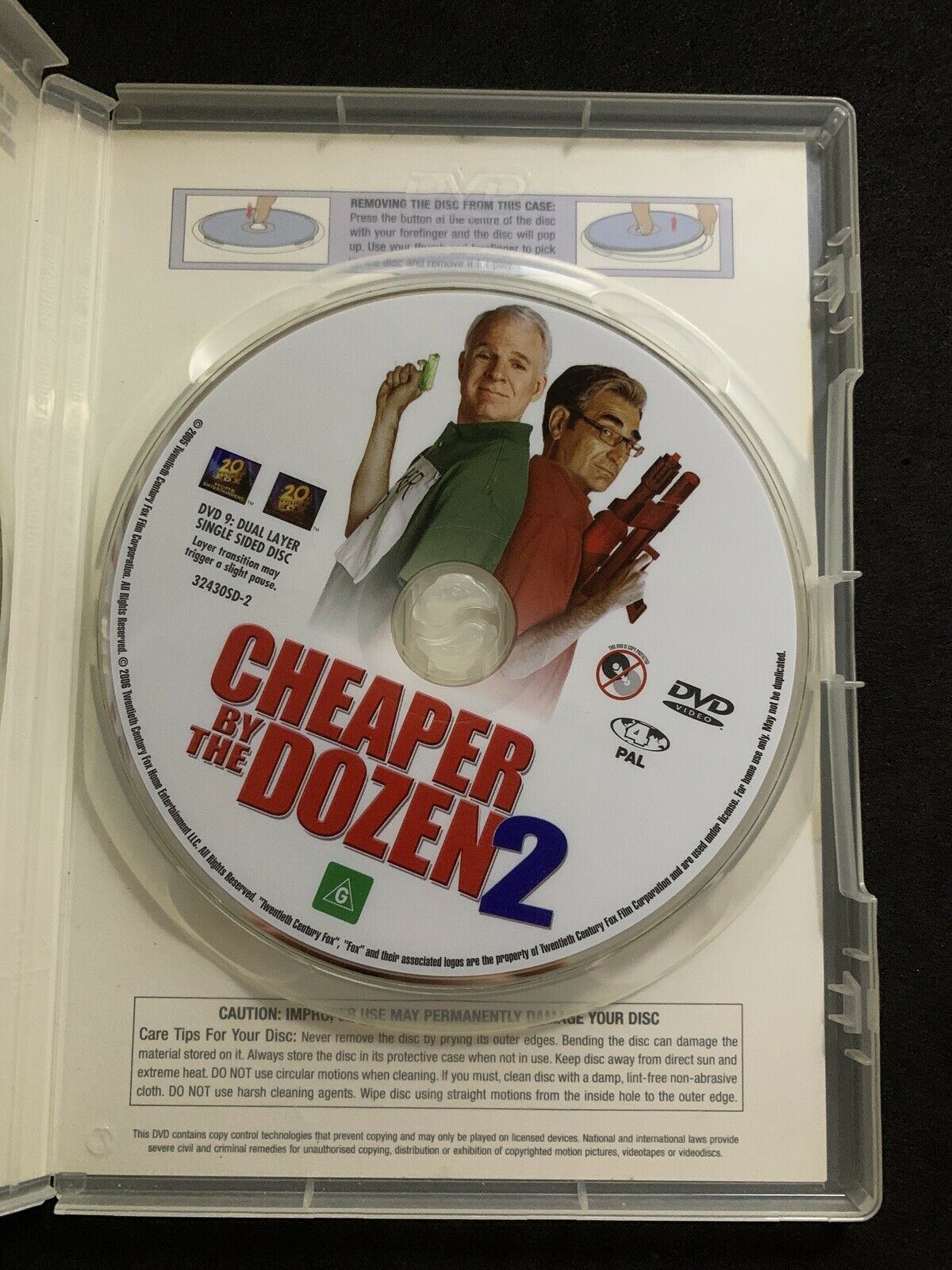 Cheaper By The Dozen 1 & 2 (DVD, 2006, 2-Disc Set) Steve Martin, Hilary Duff