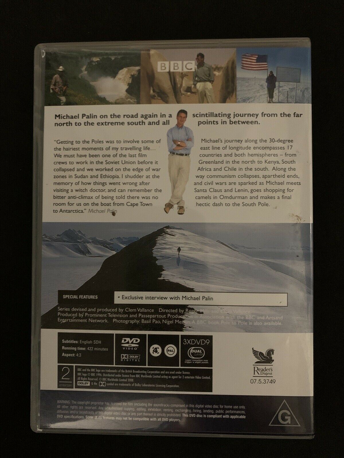 Pole To Pole With Michael Palin (DVD, BBC, 3-Disc Set)