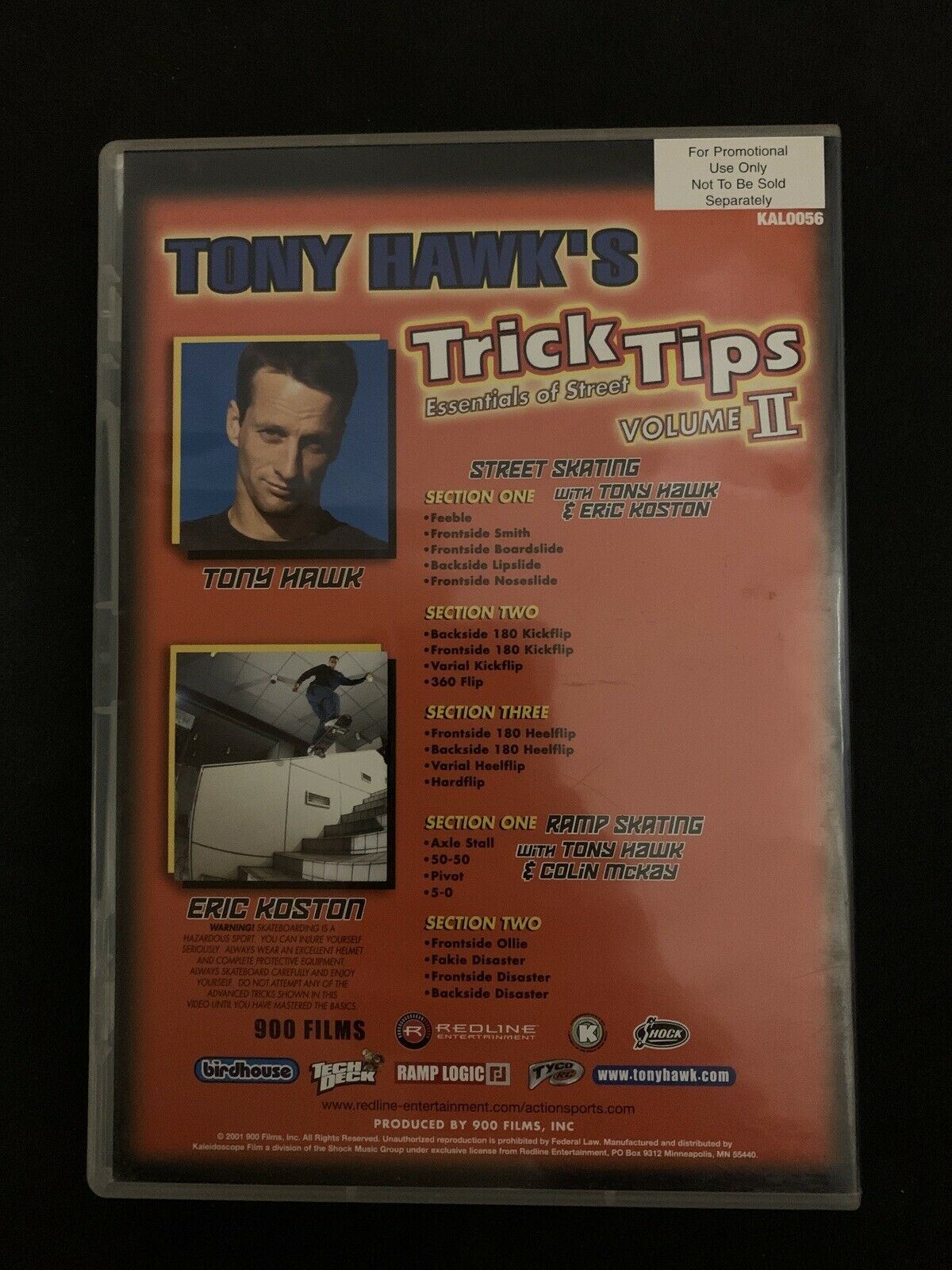 Tony Hawk's Trick Tips ( Learning DVD ) Volume 2 - Street Skateboarding Lessons