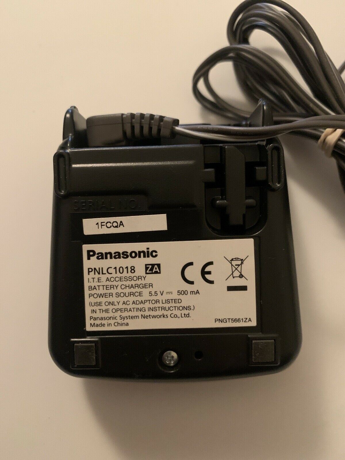 Genuine Panasonic PNLC1018 Base Phone Charger + PNLV226AL AC Adaptor 5.5V 500mA