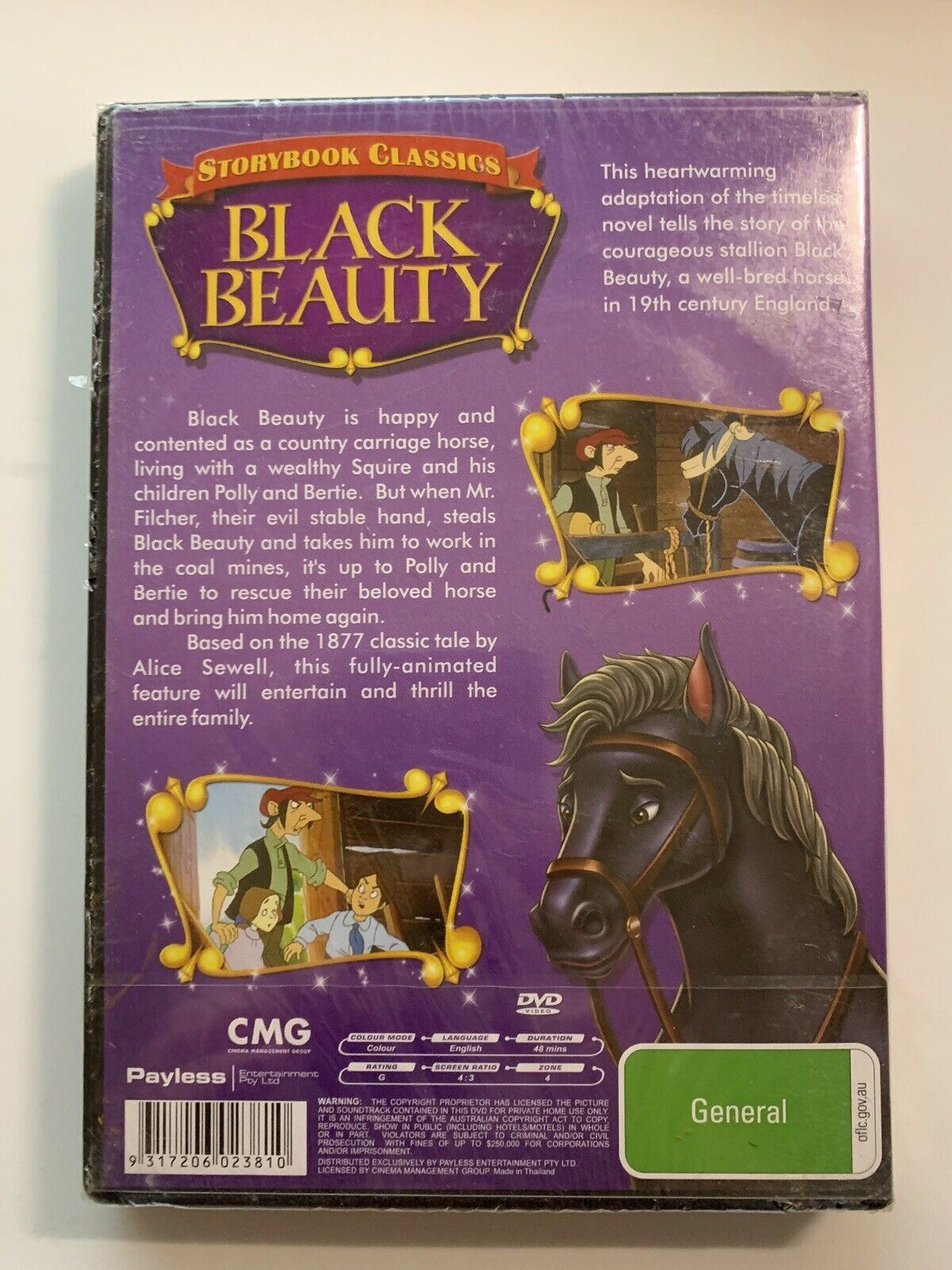 *New Sealed* Black Beauty Storybook Classics DVD Region 4