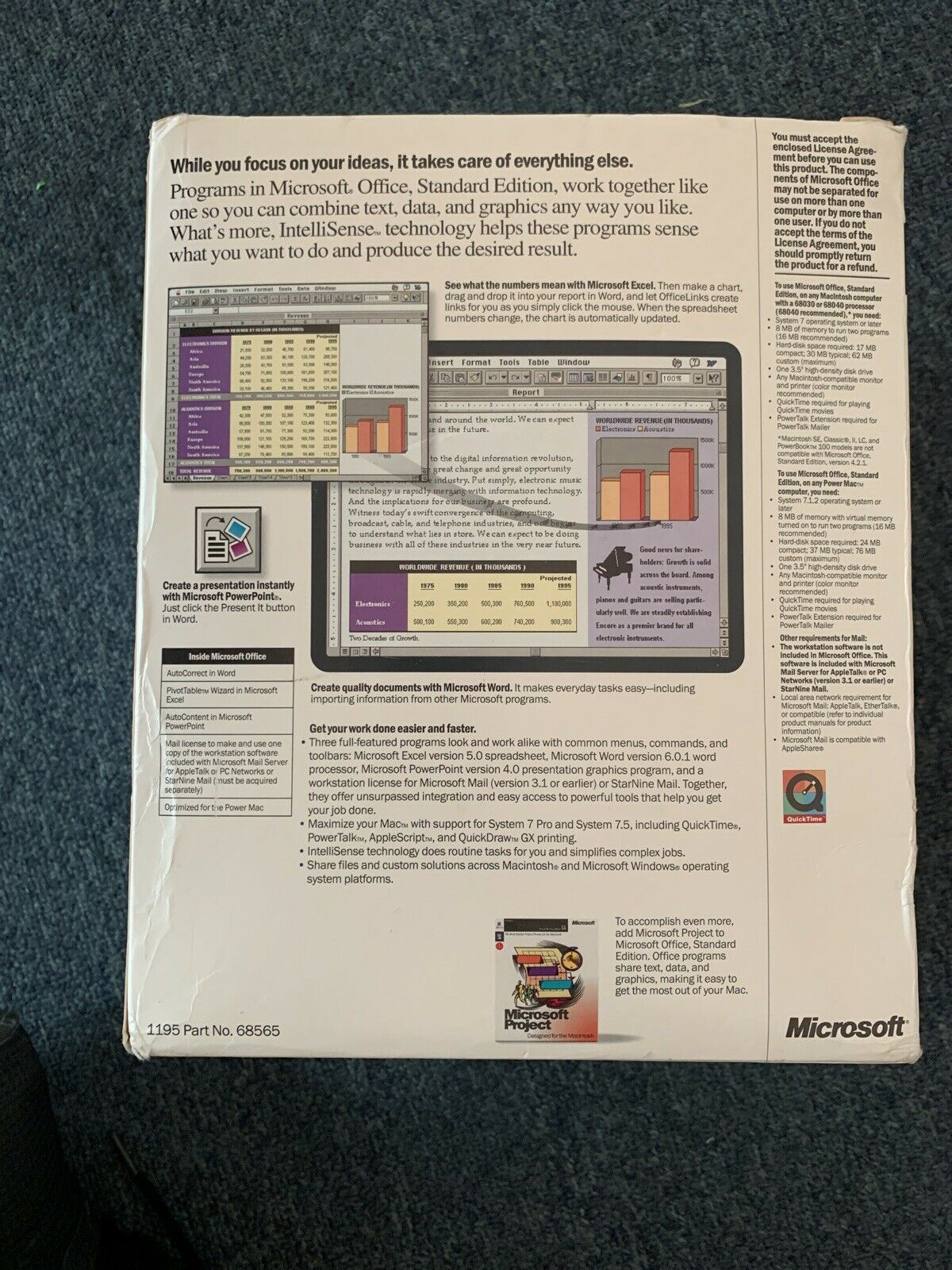 Microsoft Office 4.2.1 for Mac and Power Mac - 1994 Vintage Software