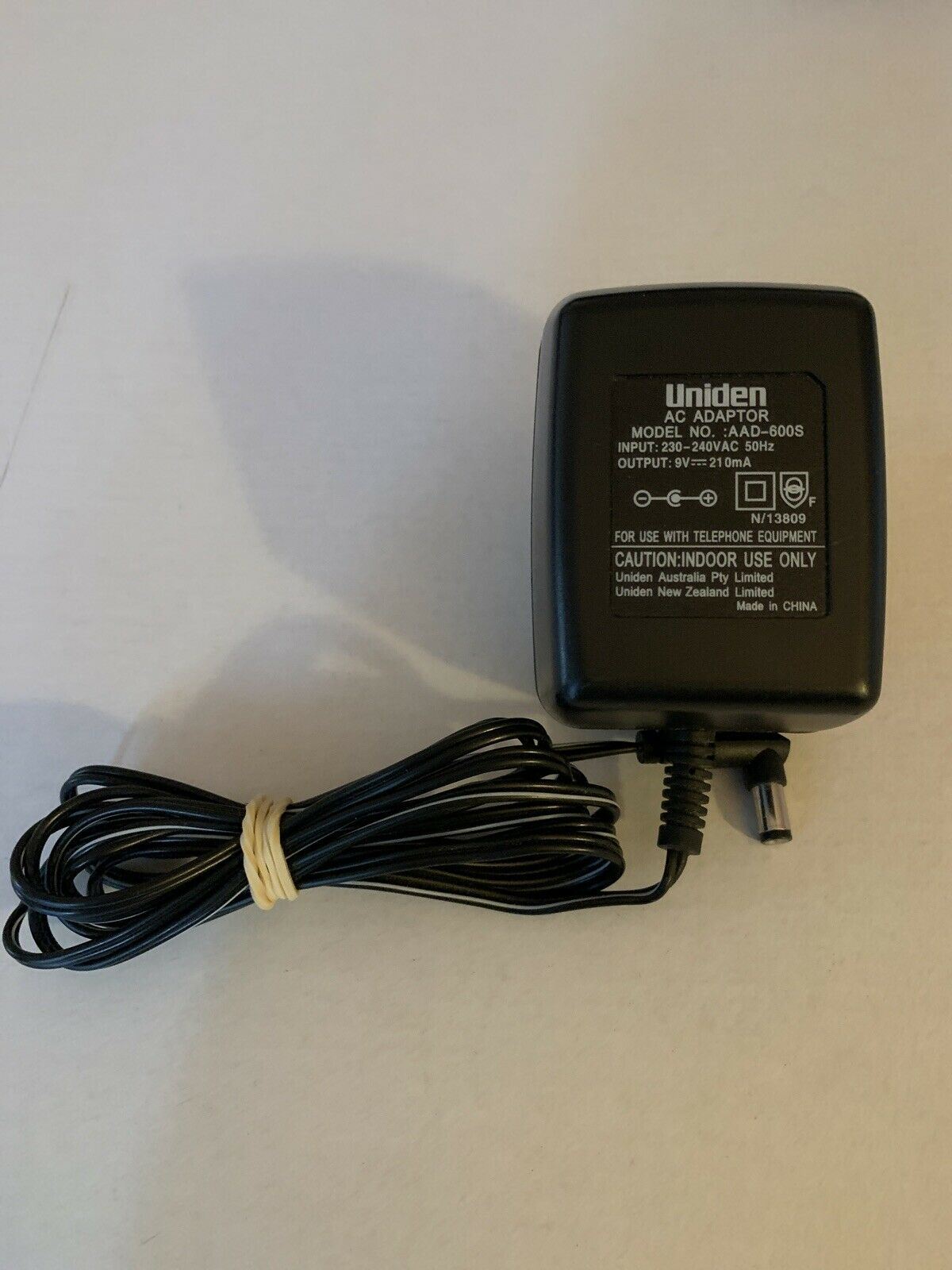 UNIDEN AC ADAPTOR AAD600S FOR SECONDARY BASE FOR UNIDEN CORDLESS PHONE SYSTEM