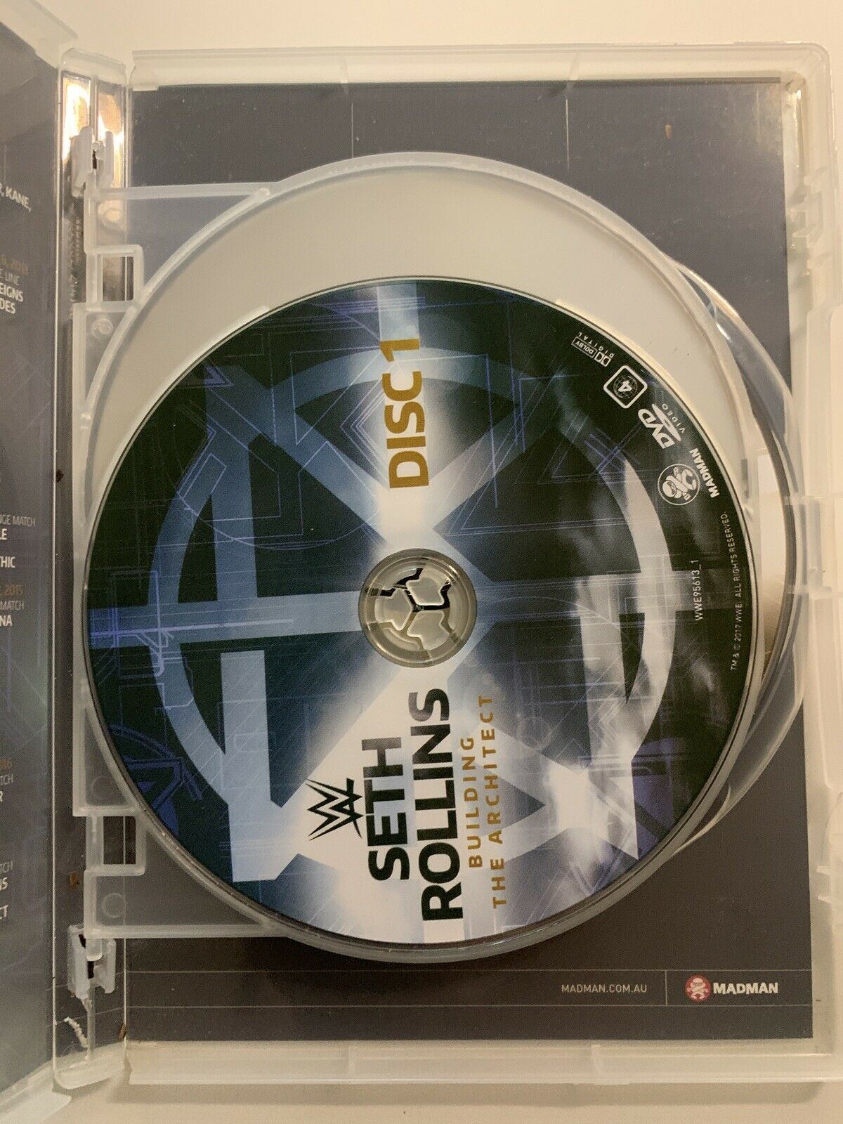 WWE - Seth Rollins - Building The Architect (DVD, 2017, 3-Disc Set) Region 4