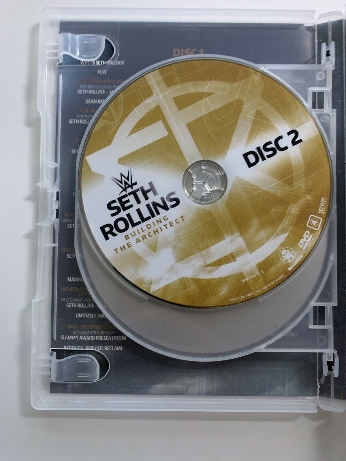 WWE - Seth Rollins - Building The Architect (DVD, 2017, 3-Disc Set) Region 4