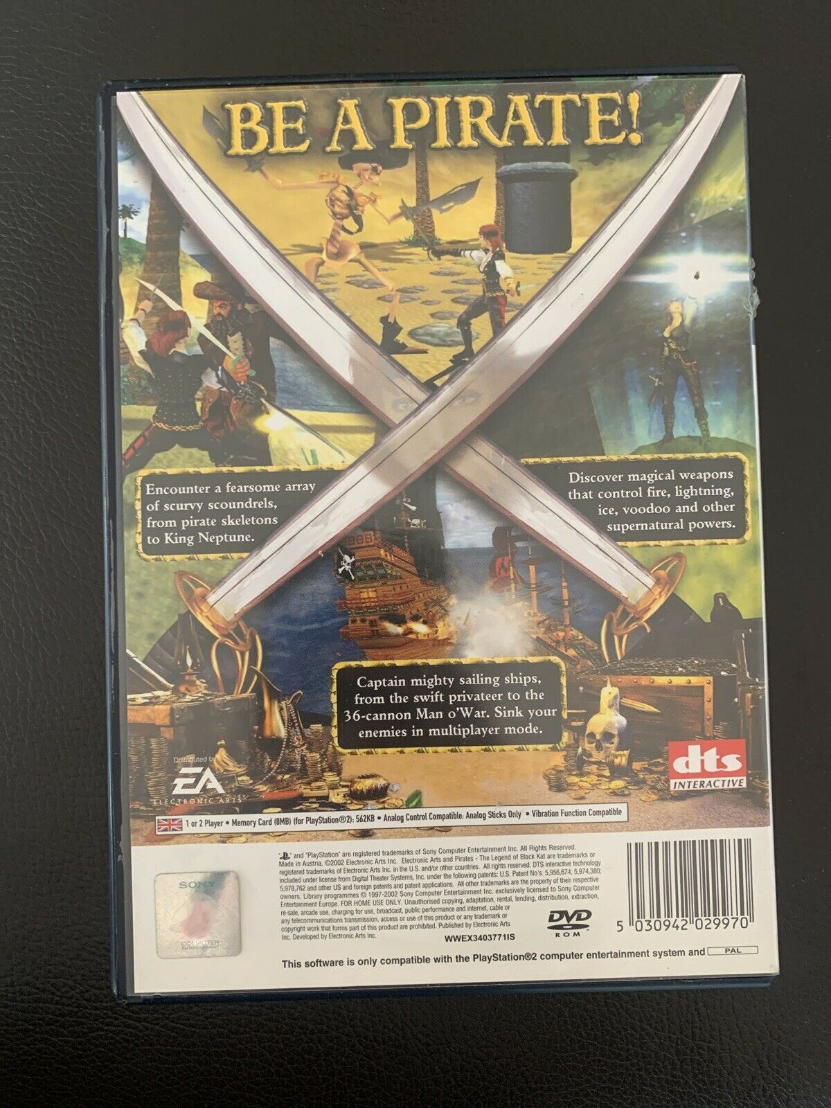 Pirates The Legend Of Black Cat PS2 with Manual