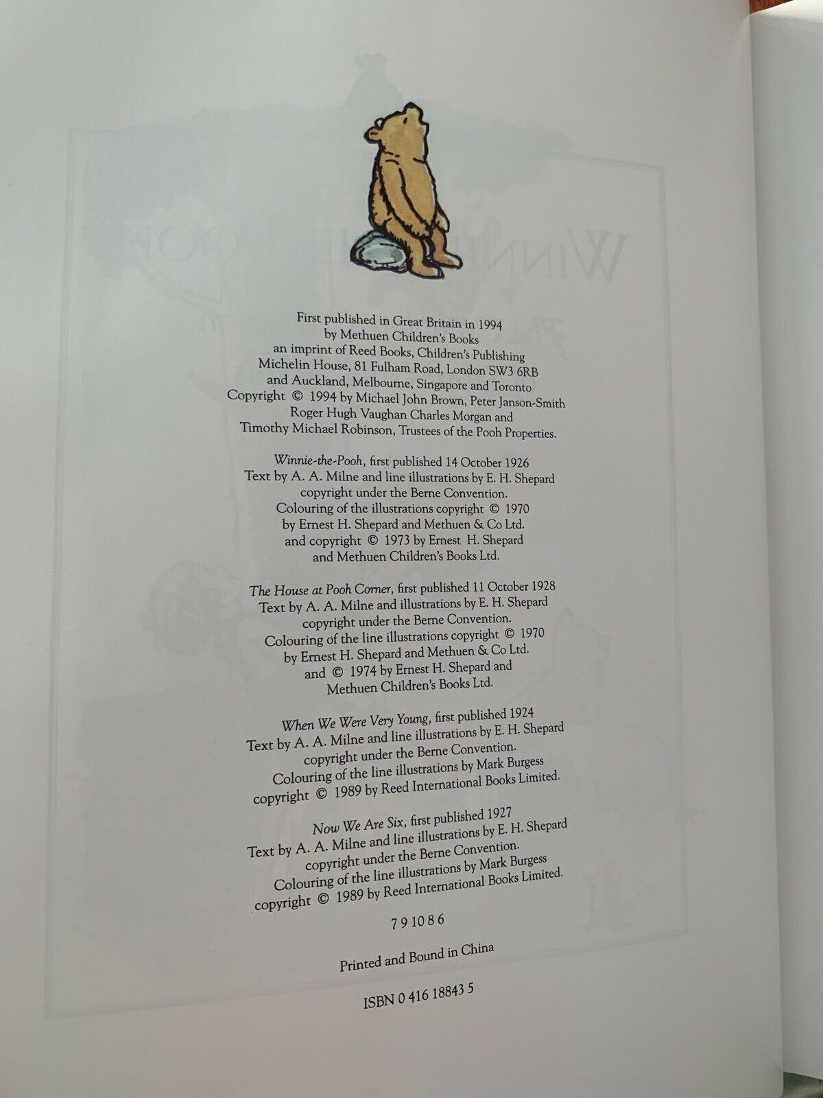 Winnie the Pooh the Complete Collection of Stories and poems by A.A. Milne