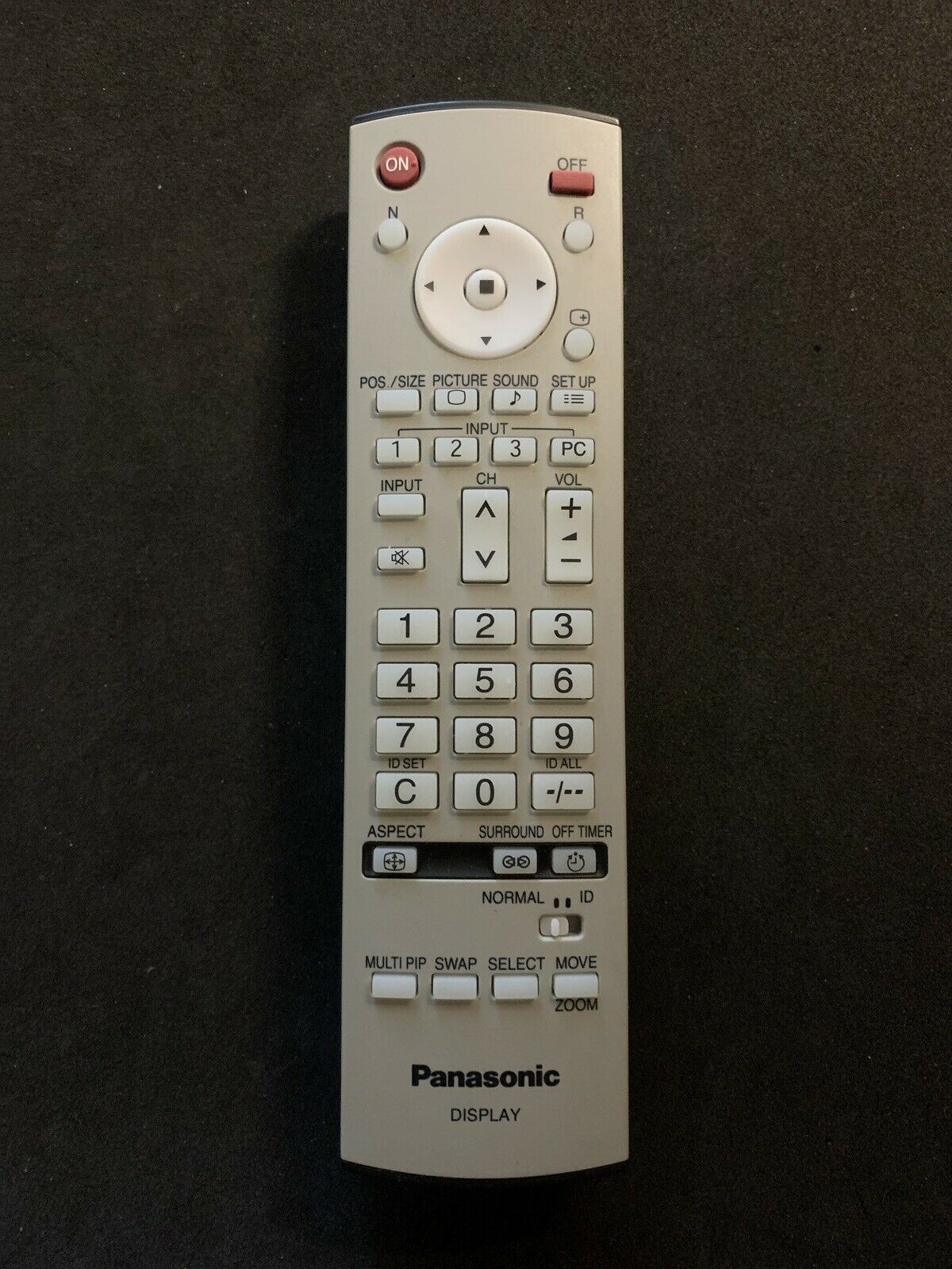 Genuine Panasonic EUR7636070R Remote Control for TV