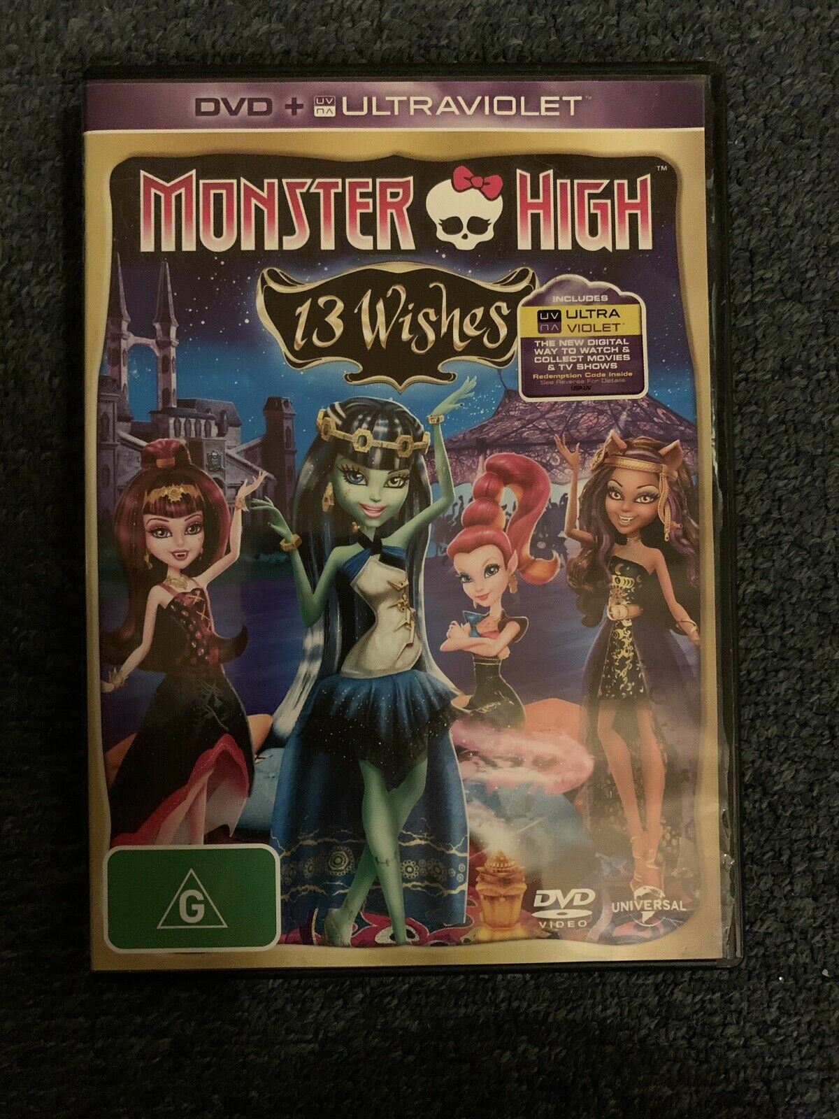 2x Monster High DVD - Haunted + 13 Wishes (DVD, 2015) Region 4