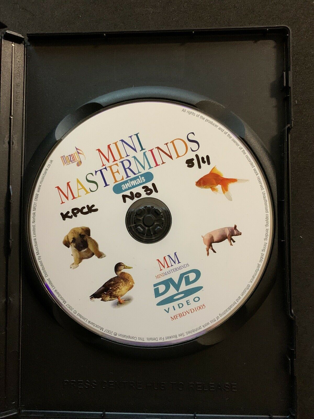Mozart Mini Masterminds Animal DVD All Regions