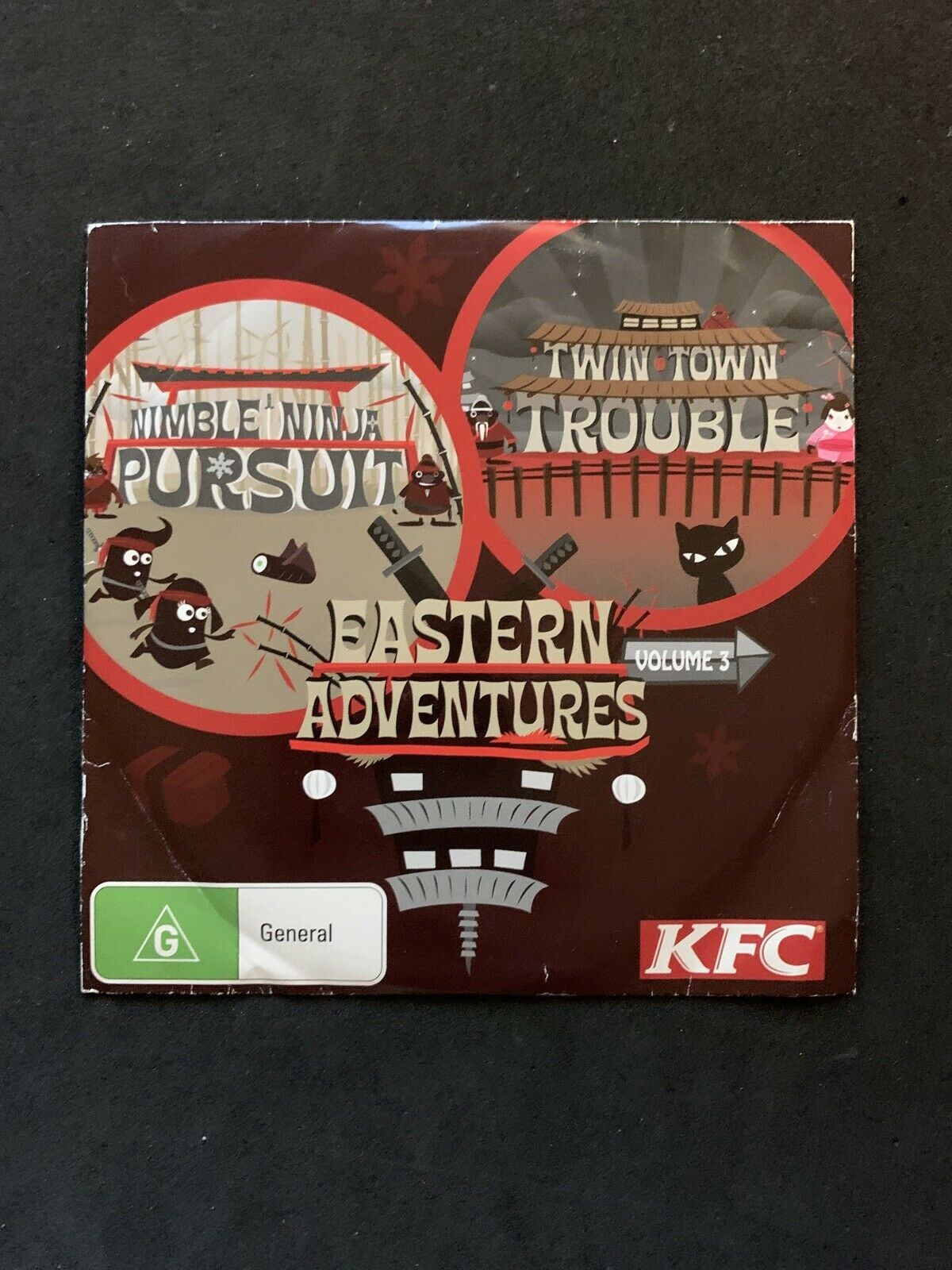 KFC Eastern Adventures Games CD Promotion-NIMBLE NINJA PURSUIT,TWIN TOWN TROUBLE