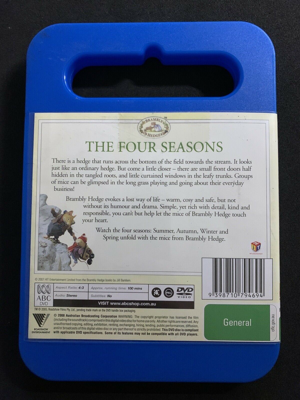 Brambly Hedge - The Four Seasons (DVD) Region 4 **RARE**