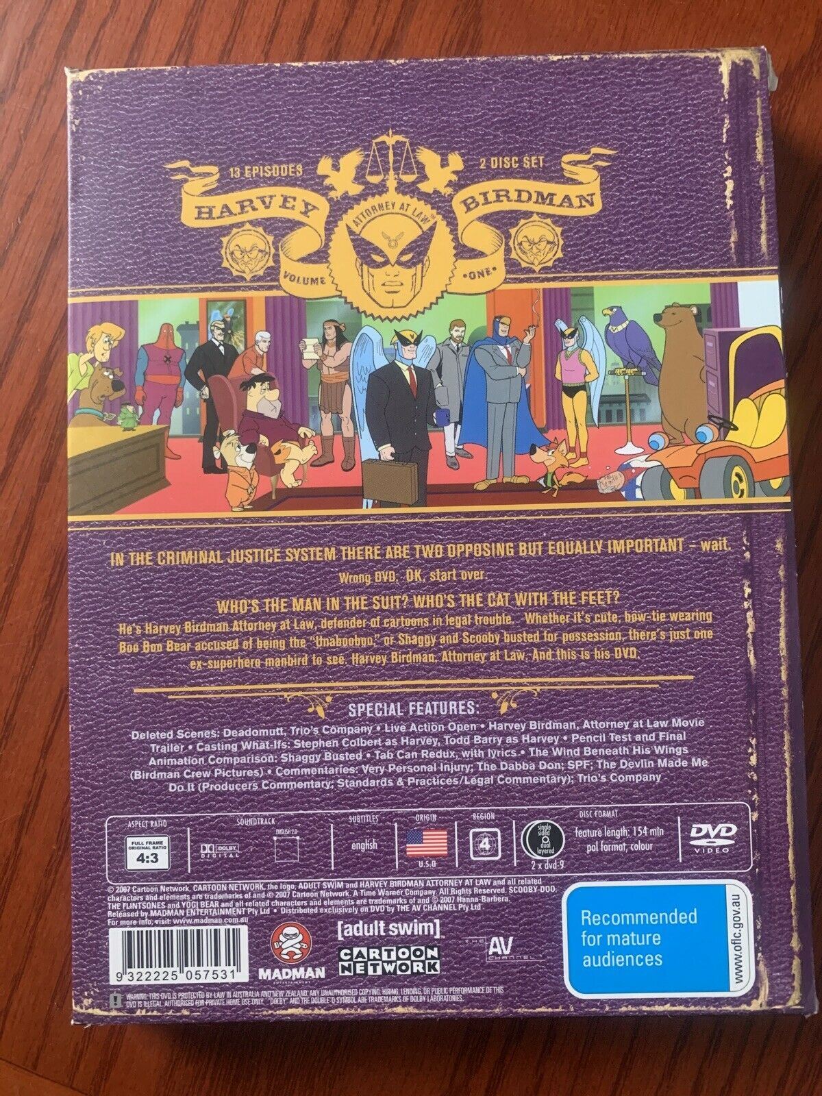 Harvey Birdman - Attorney At Law : Vol 1 (DVD, 2007, 2-Disc Set)