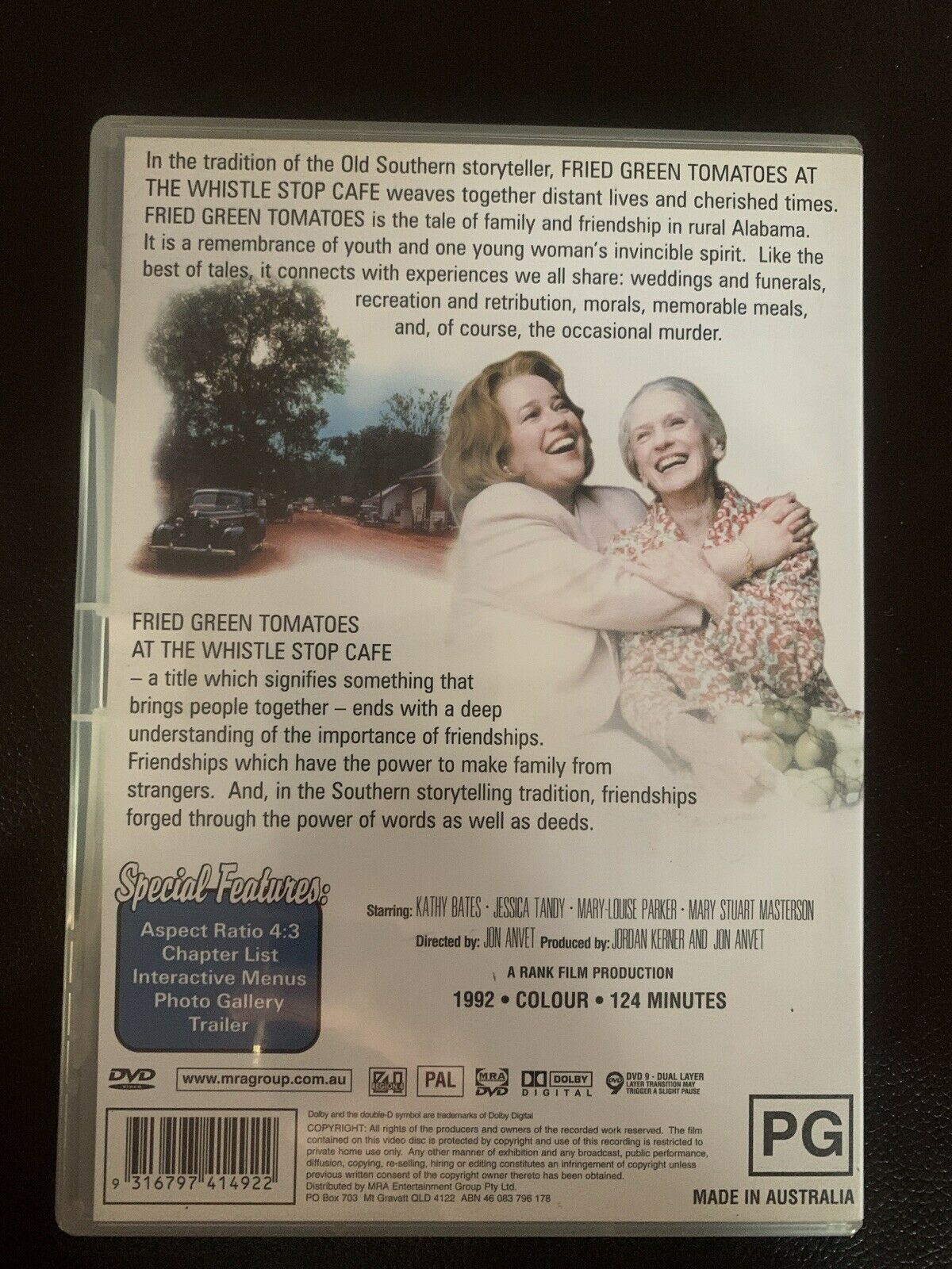 Fried Green Tomatoes (DVD, 1991) Kathy Bates, Jessica Tandy. Region 4