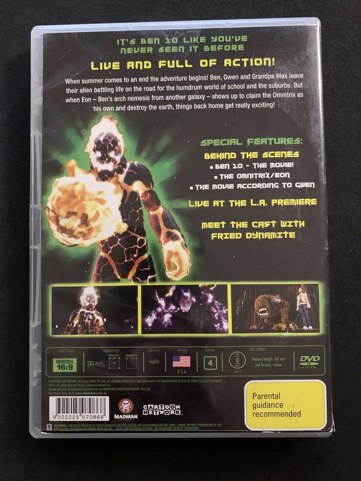 Ben 10 Race Against Time (DVD, 2007) Graham Phillips, Christien Anholt. Region 4