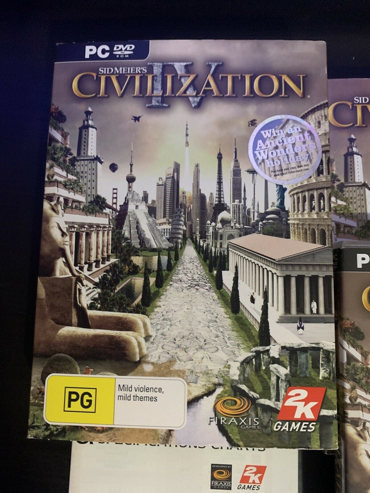 Sid Meier's Civilization IV (PC, 2005) with Manual, Tech Tree Chart & Box