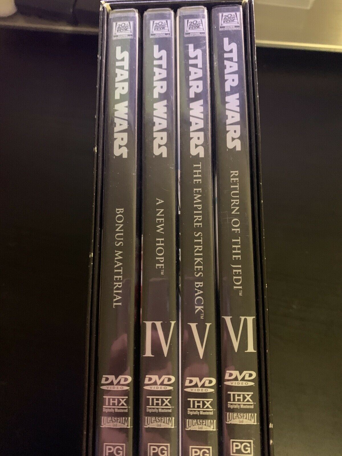 Star Wars Trilogy - IV, V, VI & Bonus Materials (DVD, 2004, 4-Disc Set) Region 4