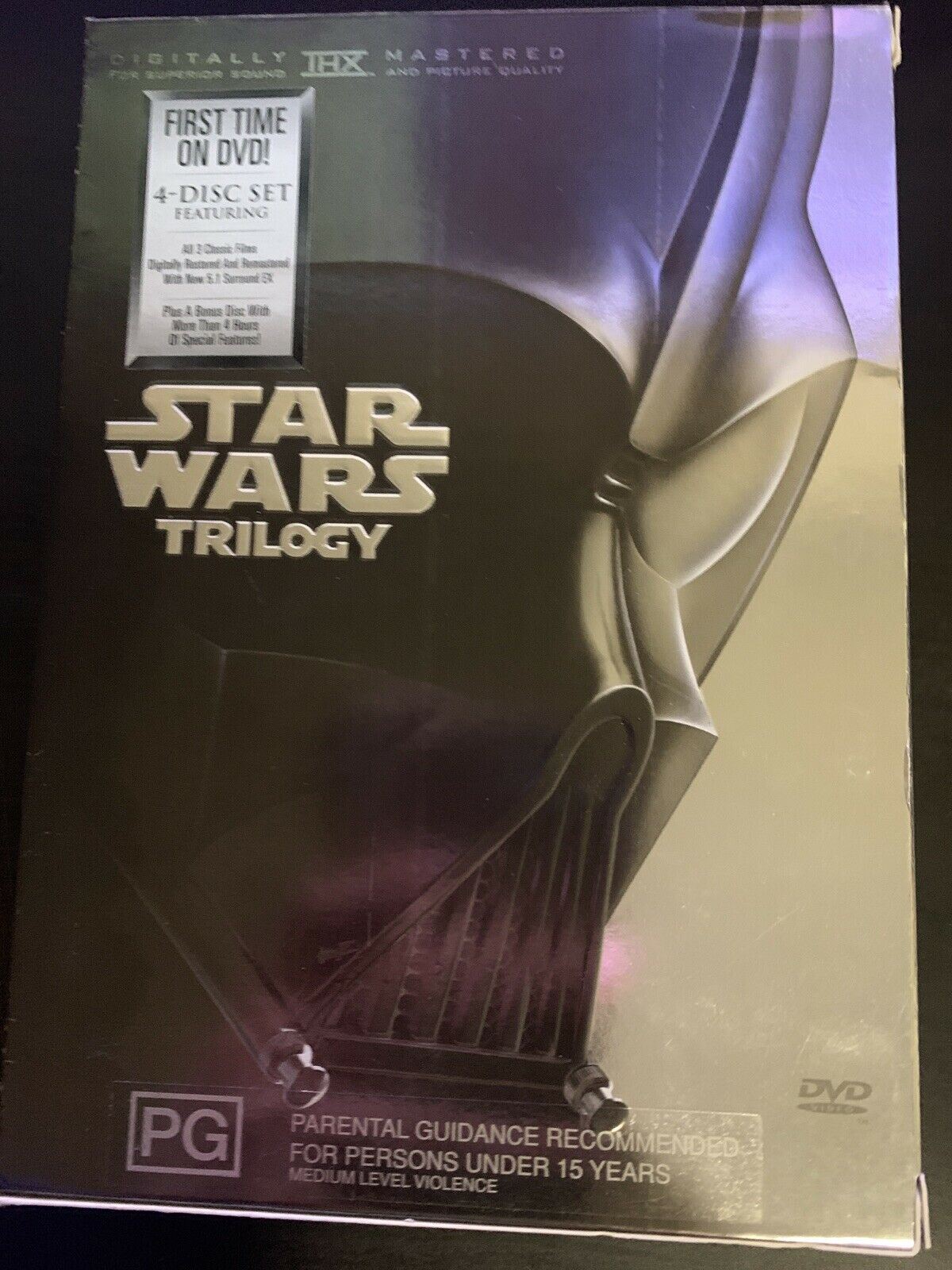 Star Wars Trilogy - IV, V, VI & Bonus Materials (DVD, 2004, 4-Disc Set) Region 4