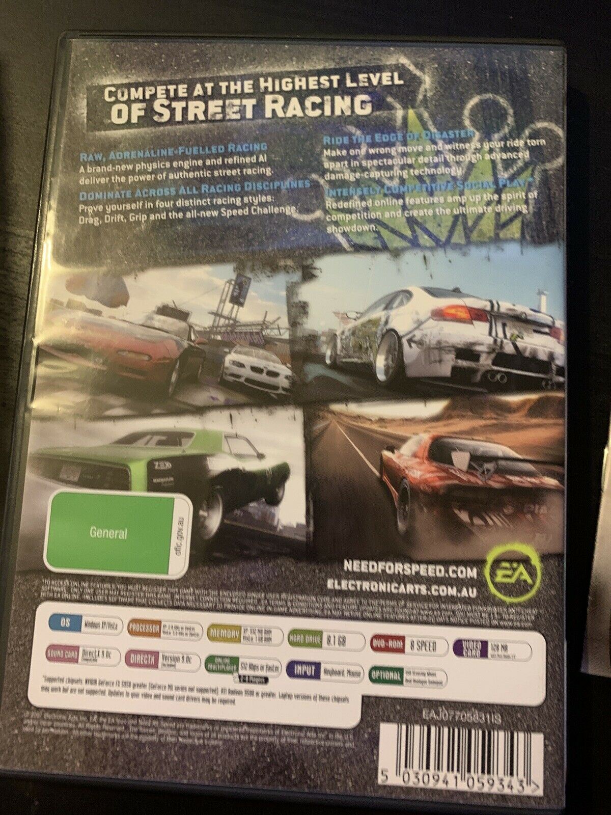 Need For Speed ProStreet (PC CDROM, 2007) With Manual