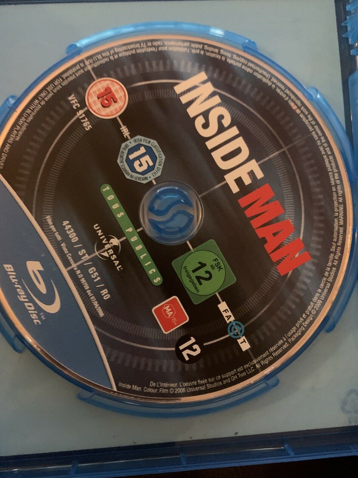 3x Denzel Washington Bluray: Taking Of Pelham 123, Inside Man, Bone Collector