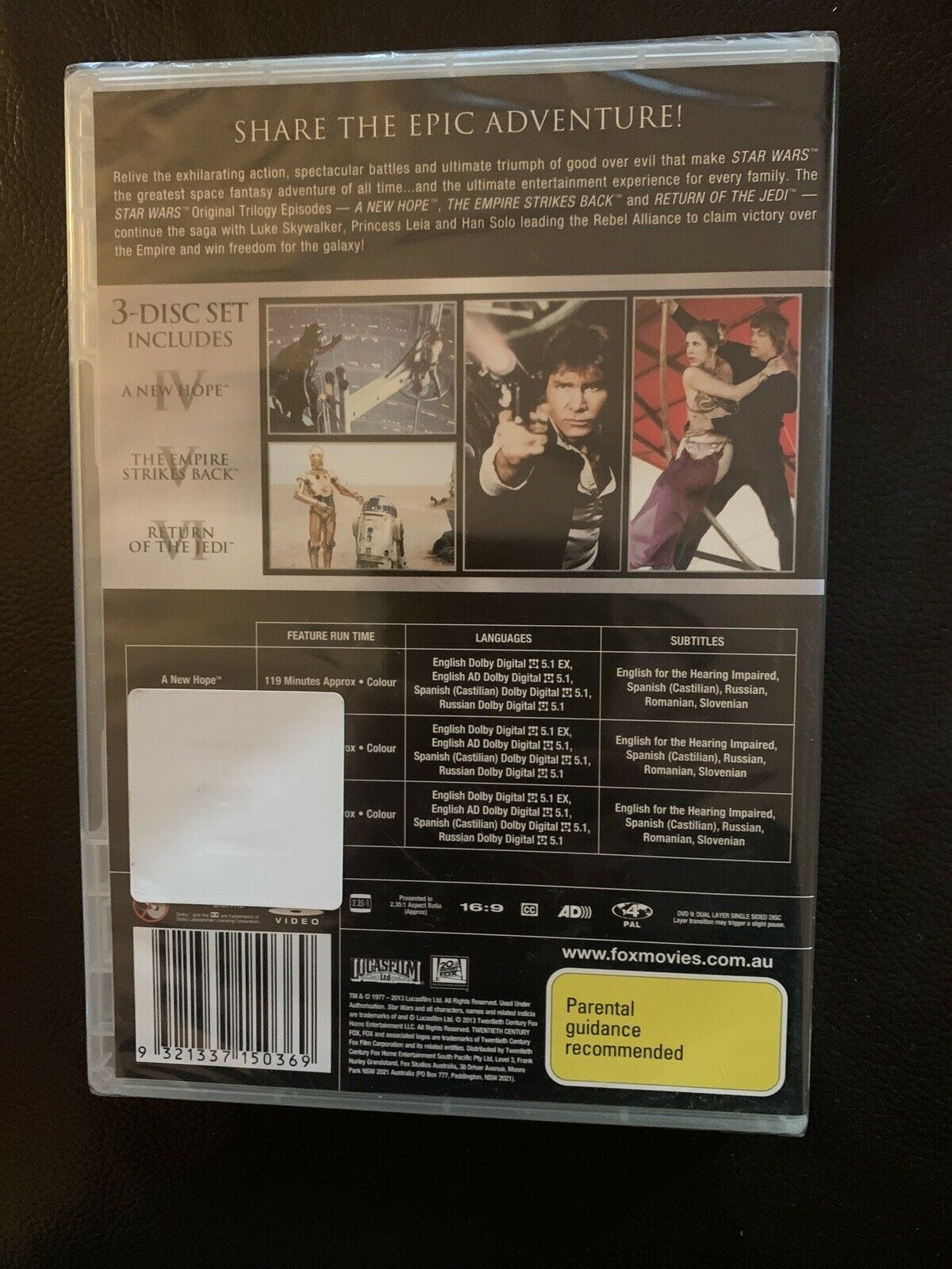 *Sealed* Star Wars - A New Hope / Empire Strikes Back / Return Of The Jedi DVD