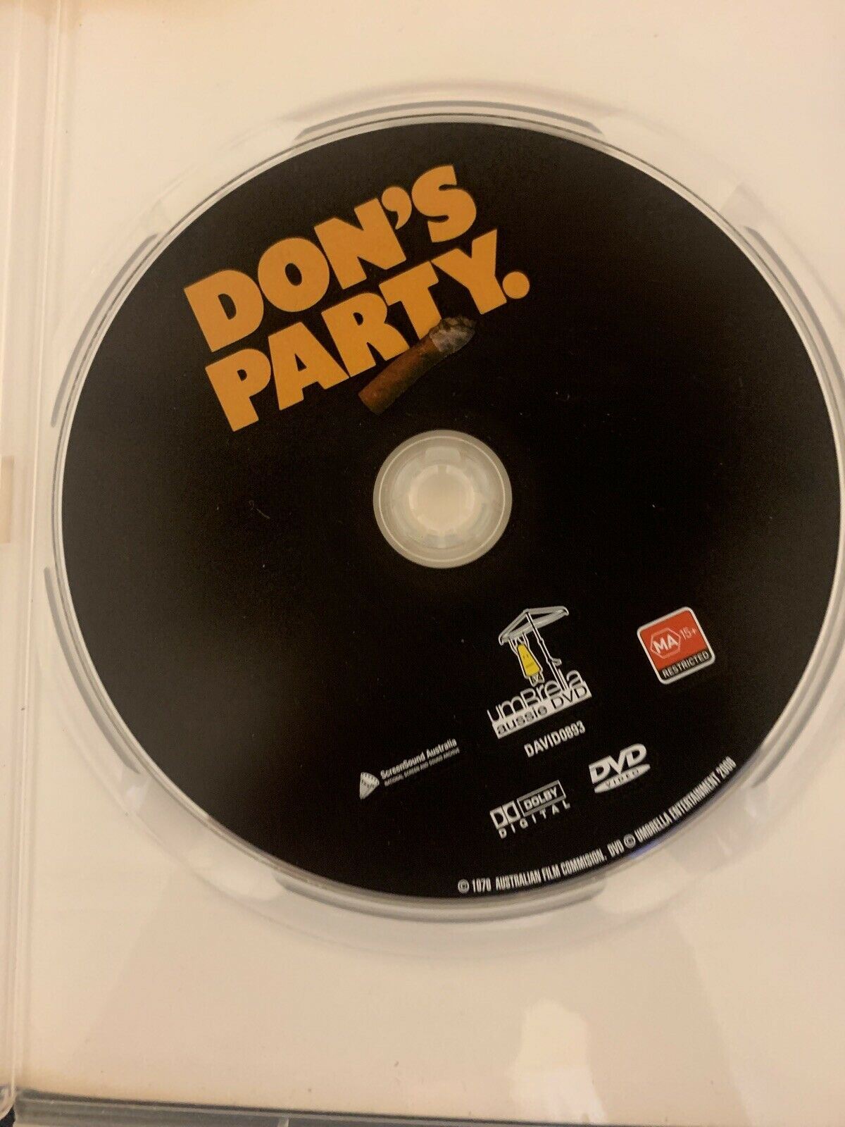 Don's Party (DVD, 1976) John Hargreaves, Pat Bishop, Graham Kennedy All Regions
