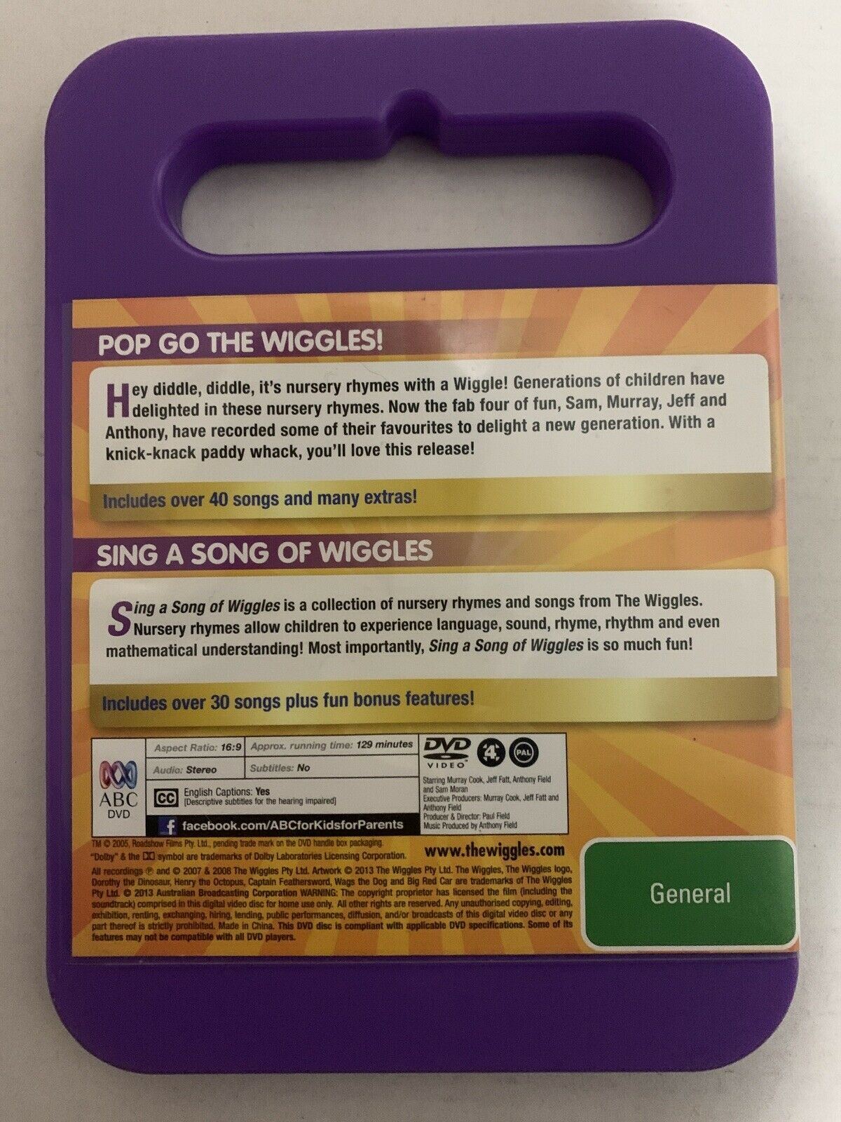 The Wiggles - Pop Go The Wiggles / Sing A Song Of Wiggles (DVD, 2013) Region 4