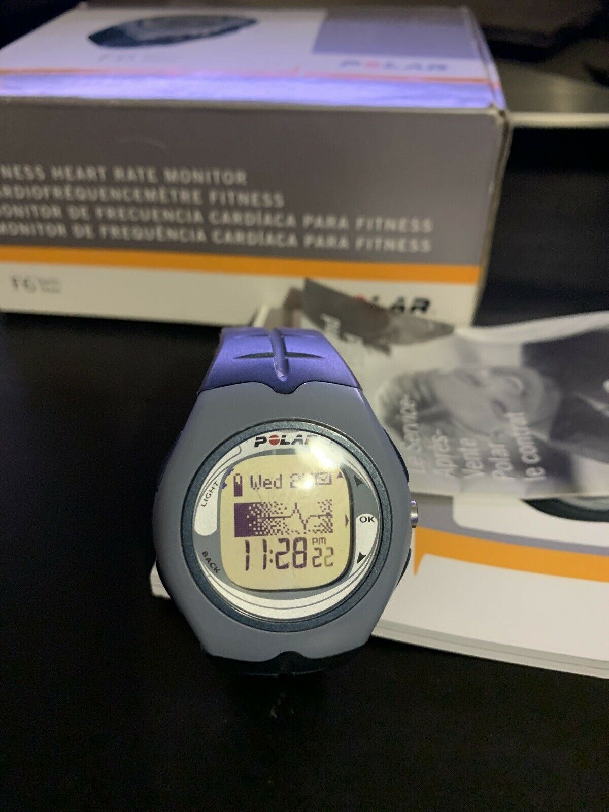 Polar F6 Denim Stone Watch *Missing Chest Strap - Watch Only*