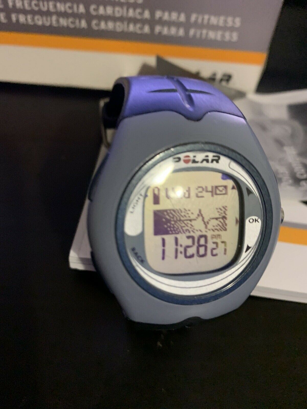 Polar F6 Denim Stone Watch *Missing Chest Strap - Watch Only*