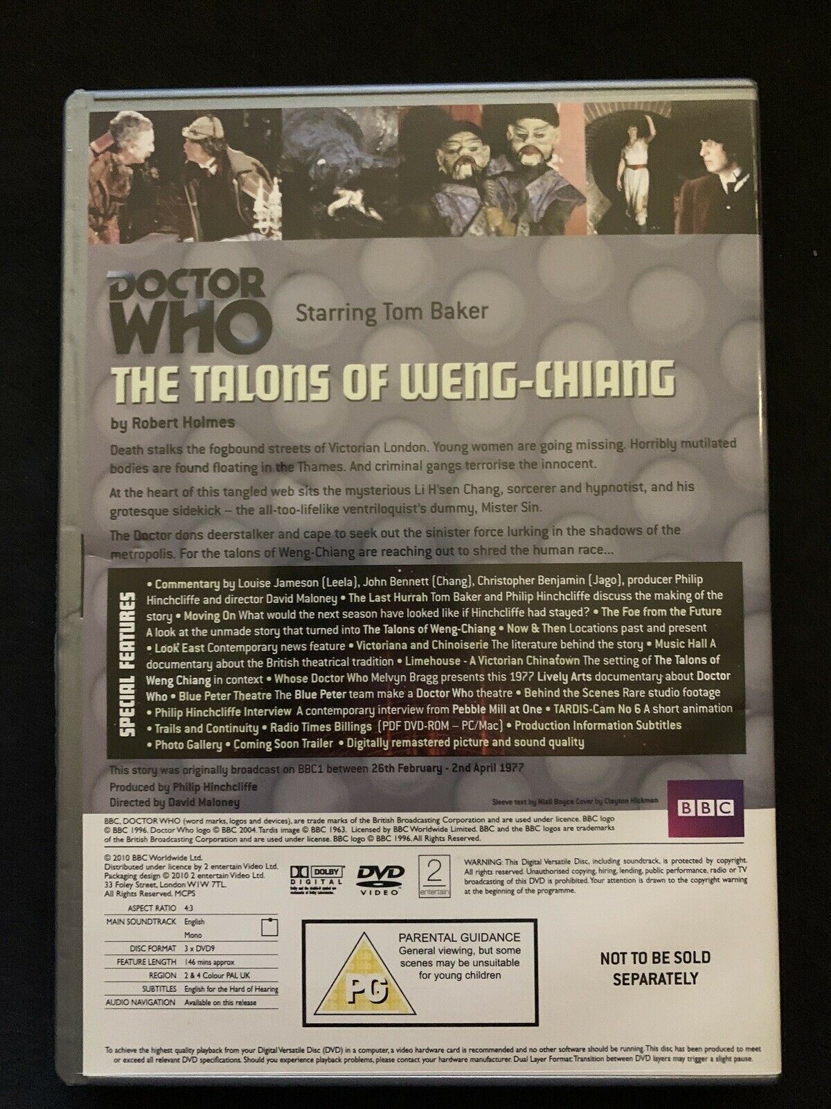 Doctor Who - Talons Of Weng-Chiang (DVD, 1981) Tom Baker. Region 2,4