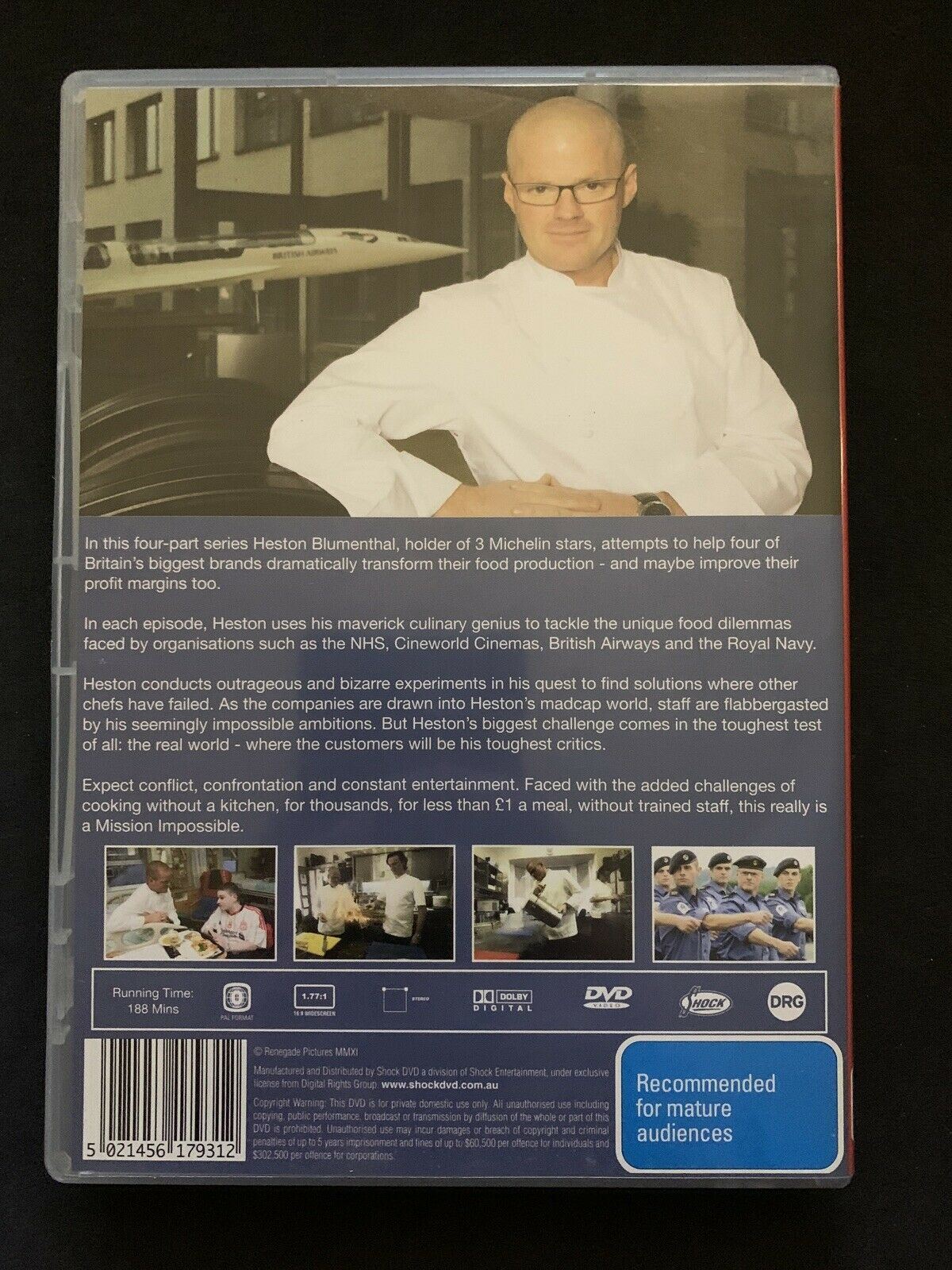 Heston's Mission Impossible (DVD, 2011) Heston Blumenthal. All Regions